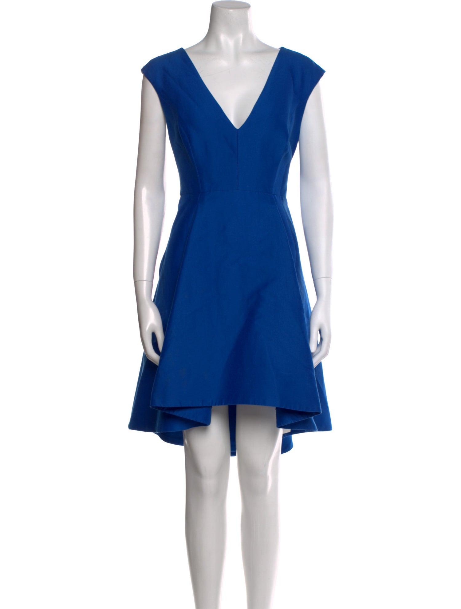 Halston Heritage V-Neck Knee-Length Dress
