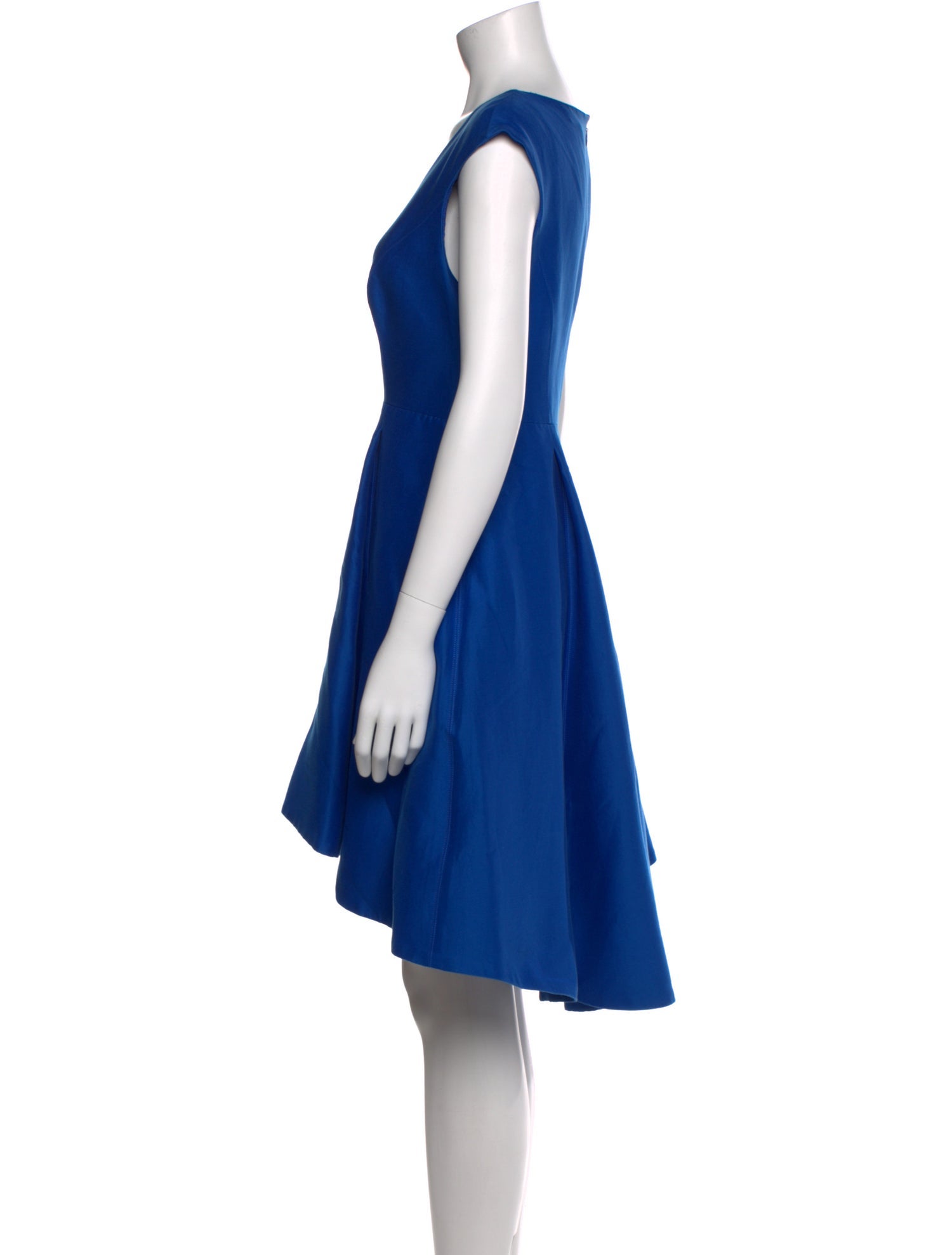 Halston Heritage V-Neck Knee-Length Dress