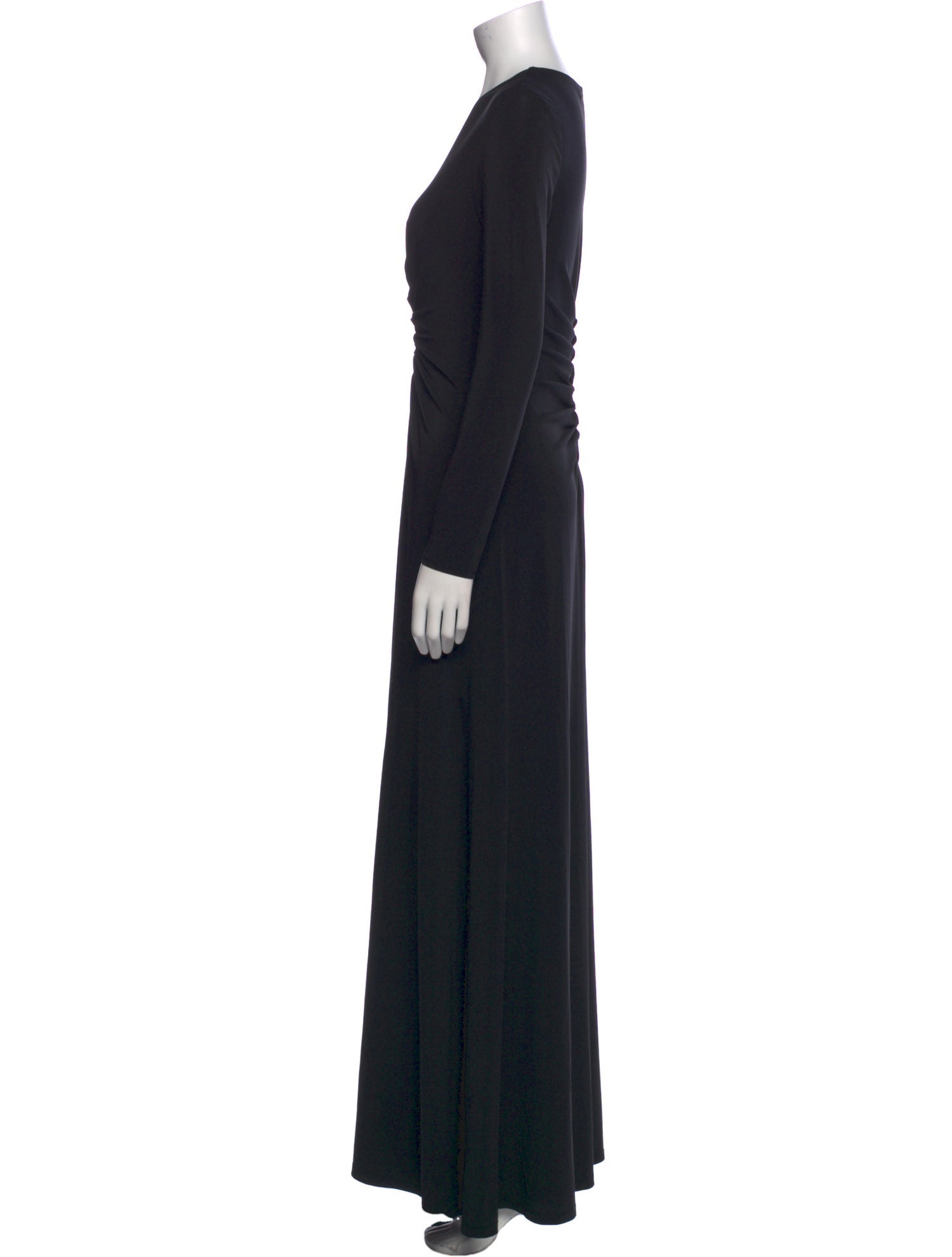 Halston Heritage V-Neck Long Dress