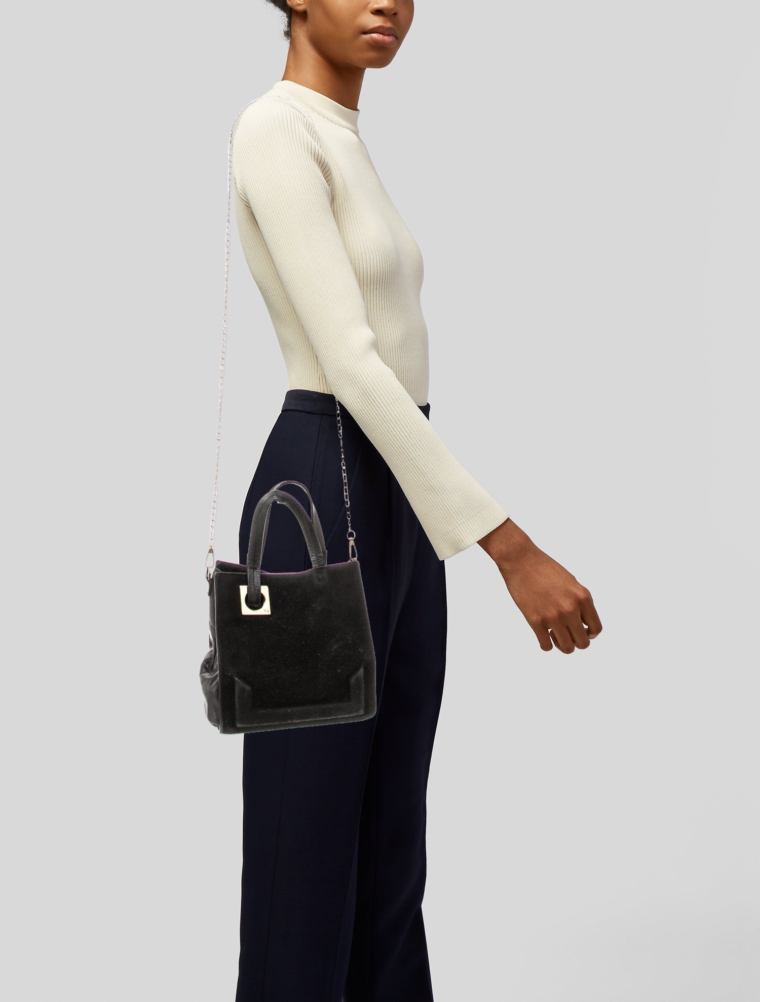 Halston Heritage Suede Tote