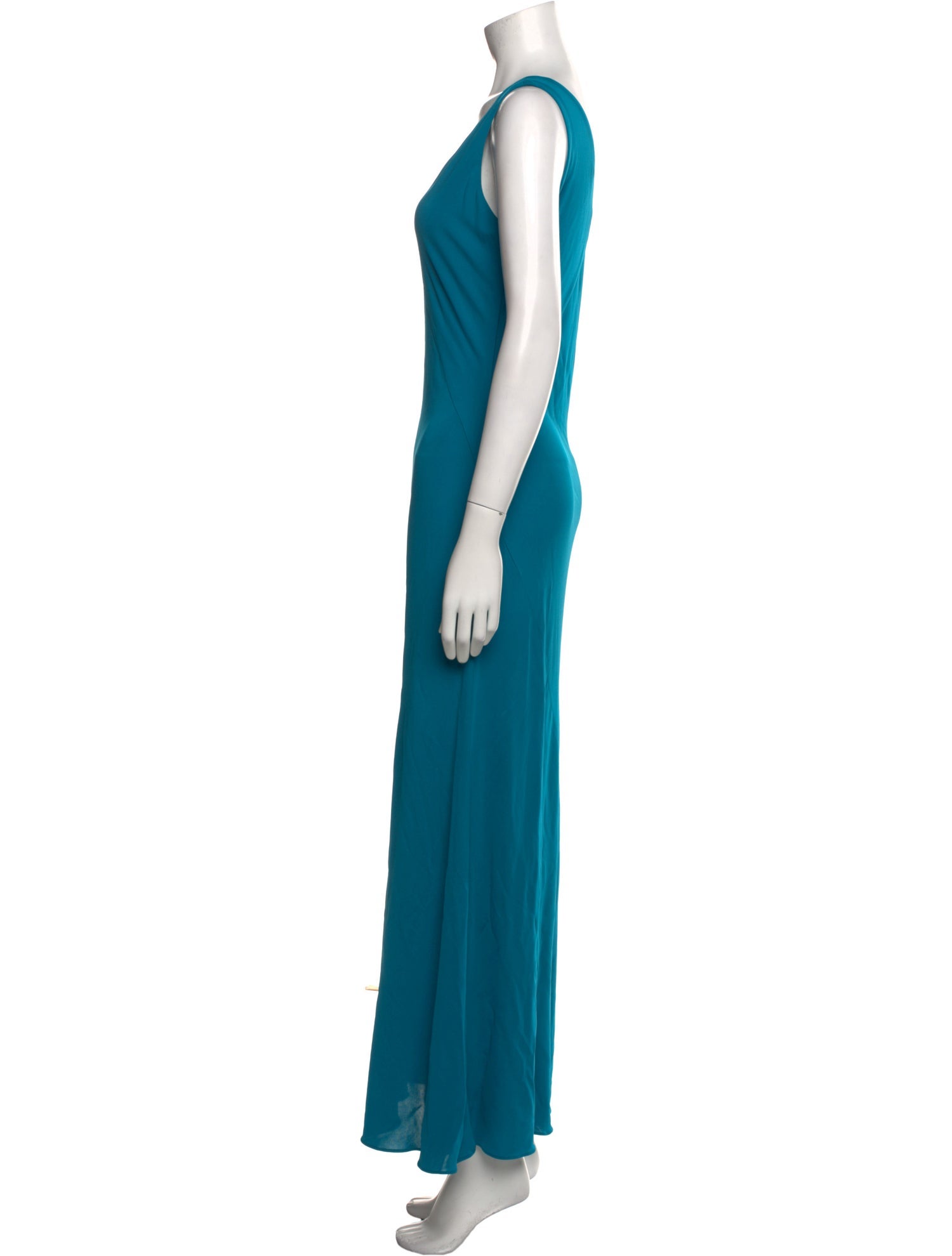Halston Heritage V-Neck Long Dress