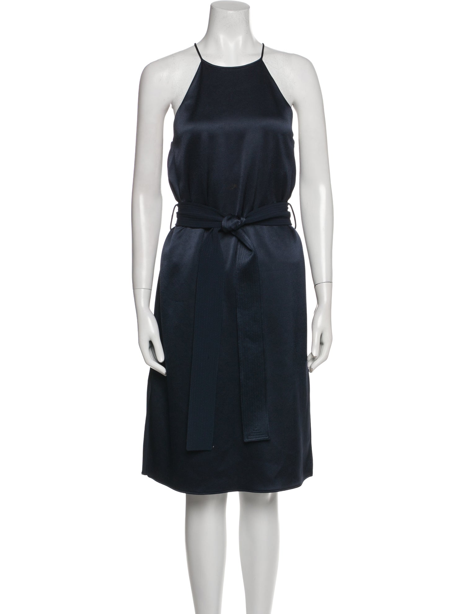 Halston Heritage Halterneck Knee-Length Dress