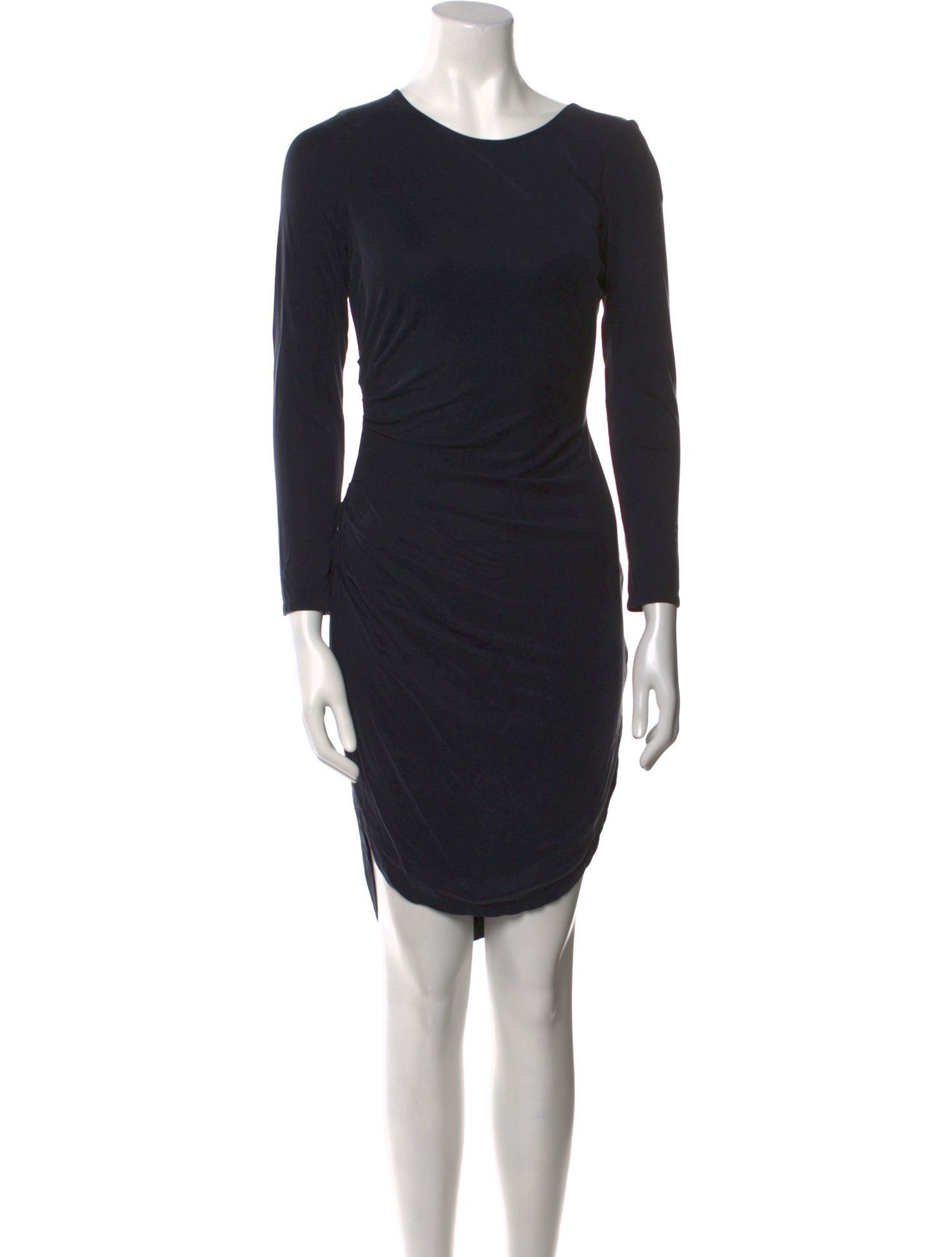 Halston Heritage Crew Neck Mini Dress