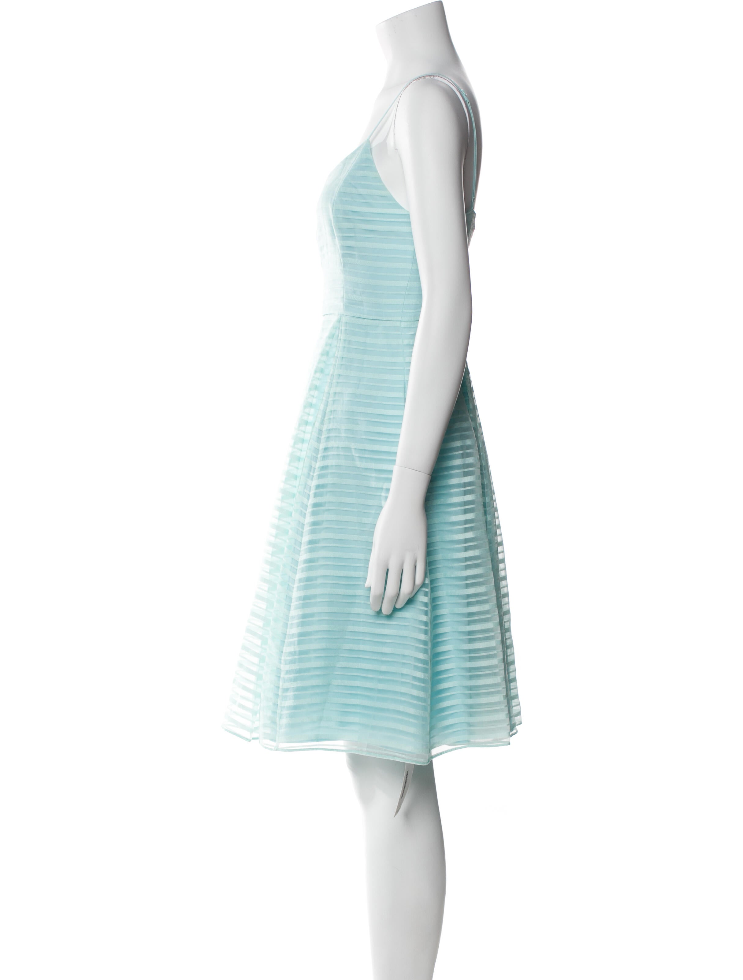 Halston Heritage V-Neck Knee-Length Dress