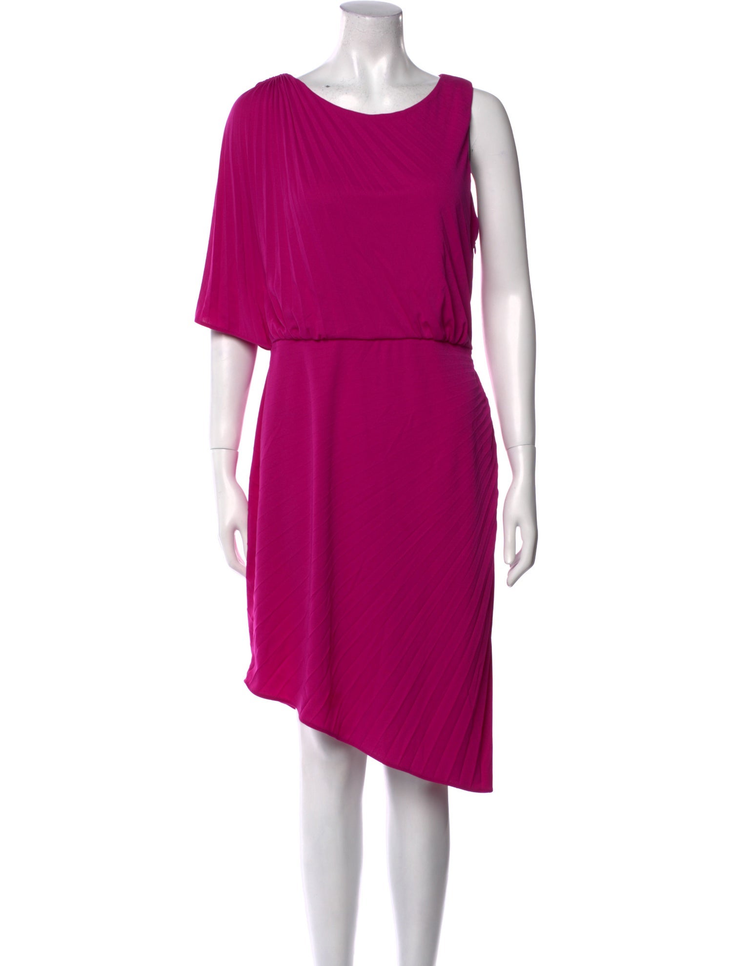 Halston Heritage Scoop Neck Knee-Length Dress