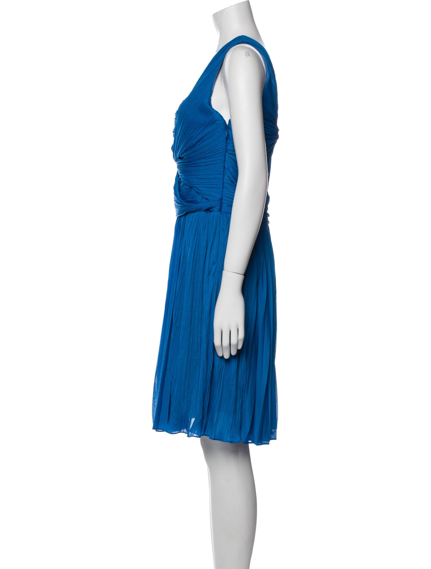 Halston Heritage One-Shoulder Knee-Length Dress