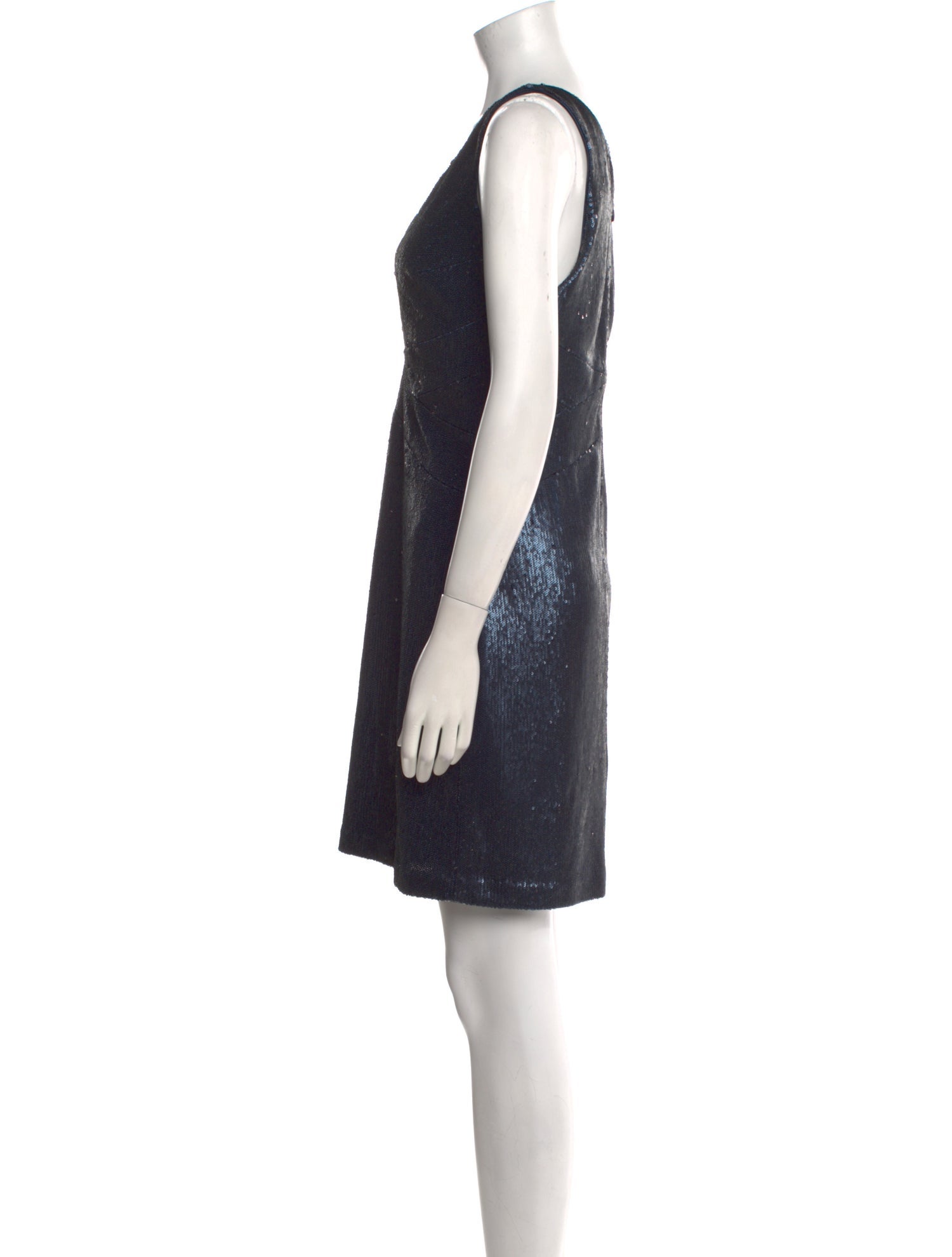 Halston Heritage V-Neck Mini Dress