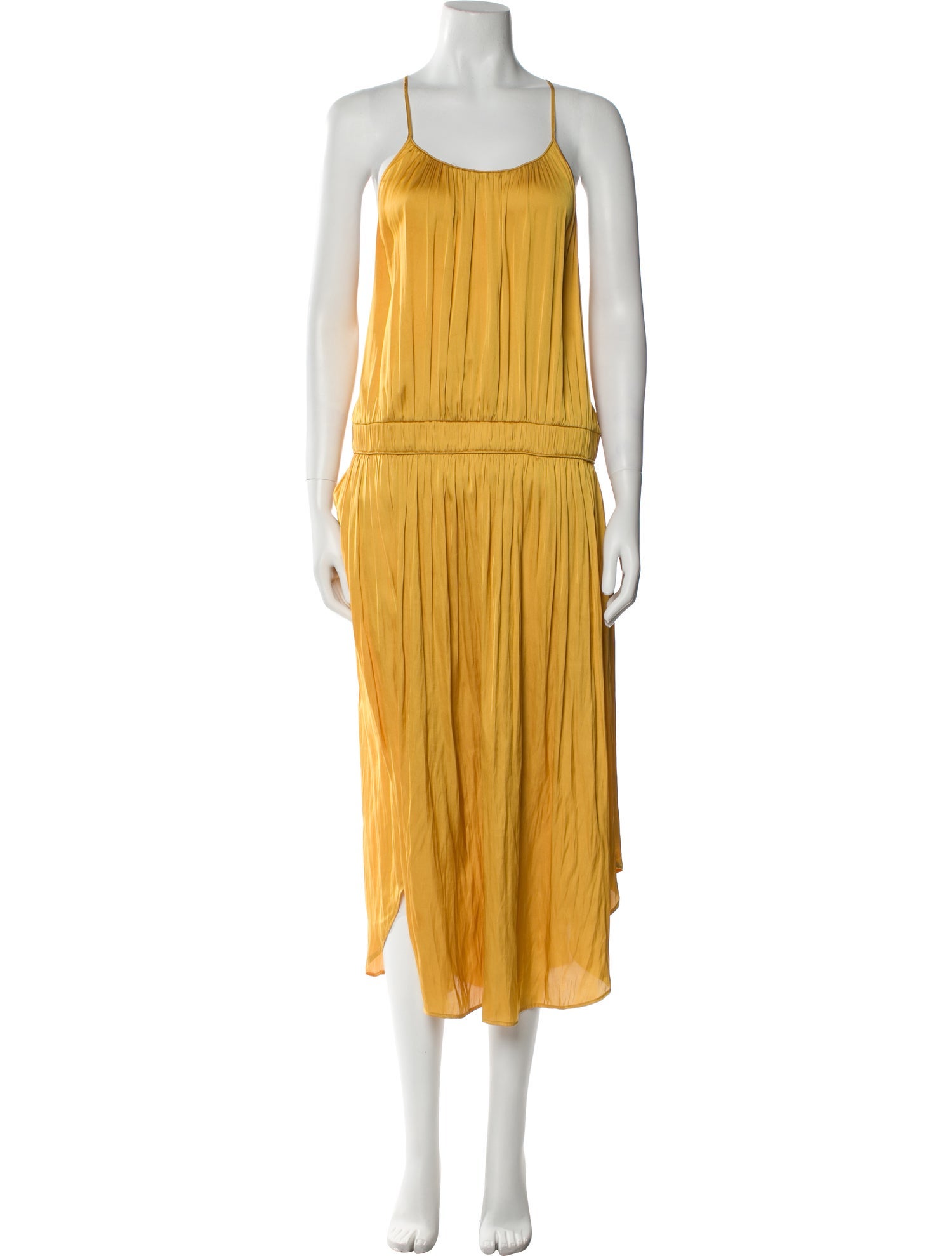 Halston Heritage Scoop Neck Long Dress