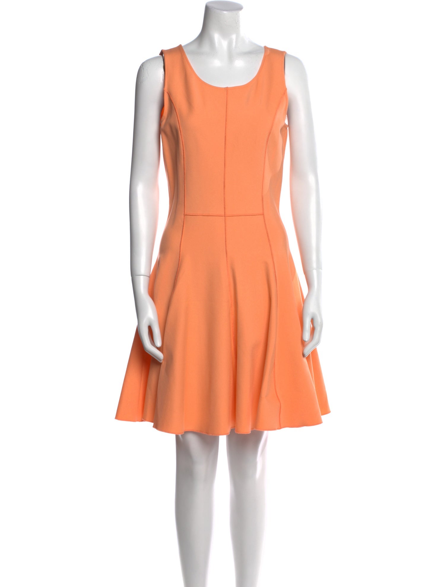 Halston Heritage Scoop Neck Mini Dress