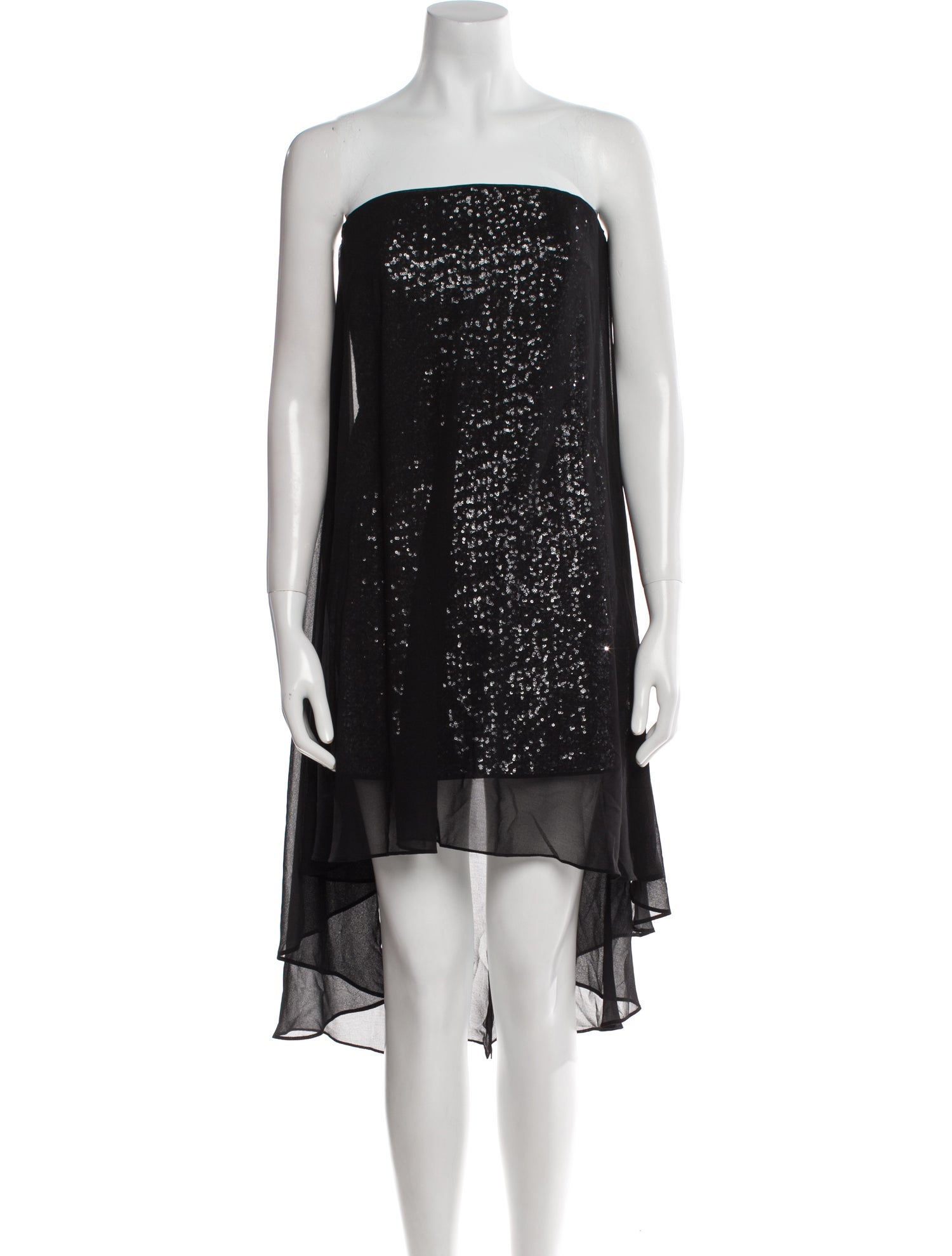 Halston Heritage Strapless Knee-Length Dress