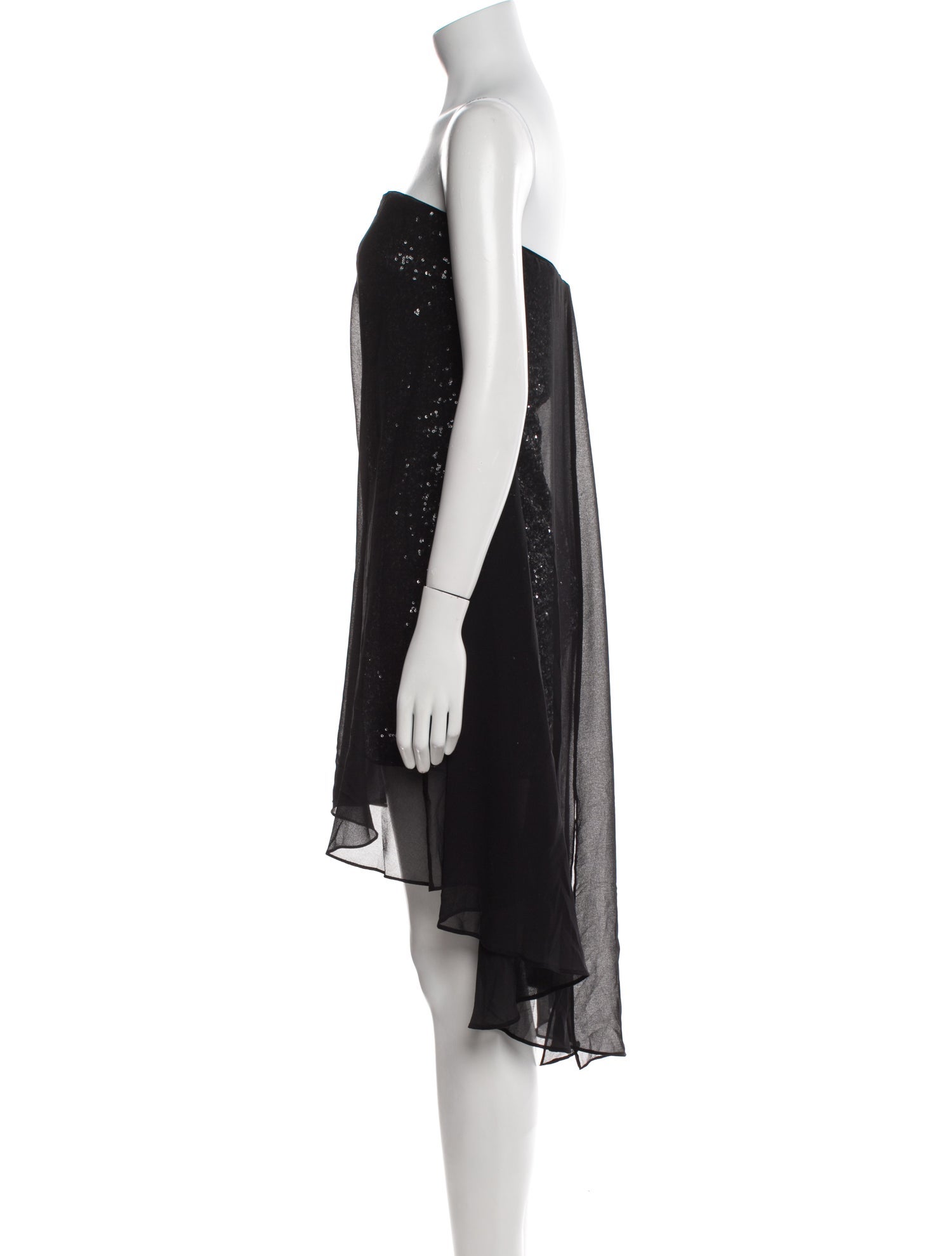 Halston Heritage Strapless Knee-Length Dress
