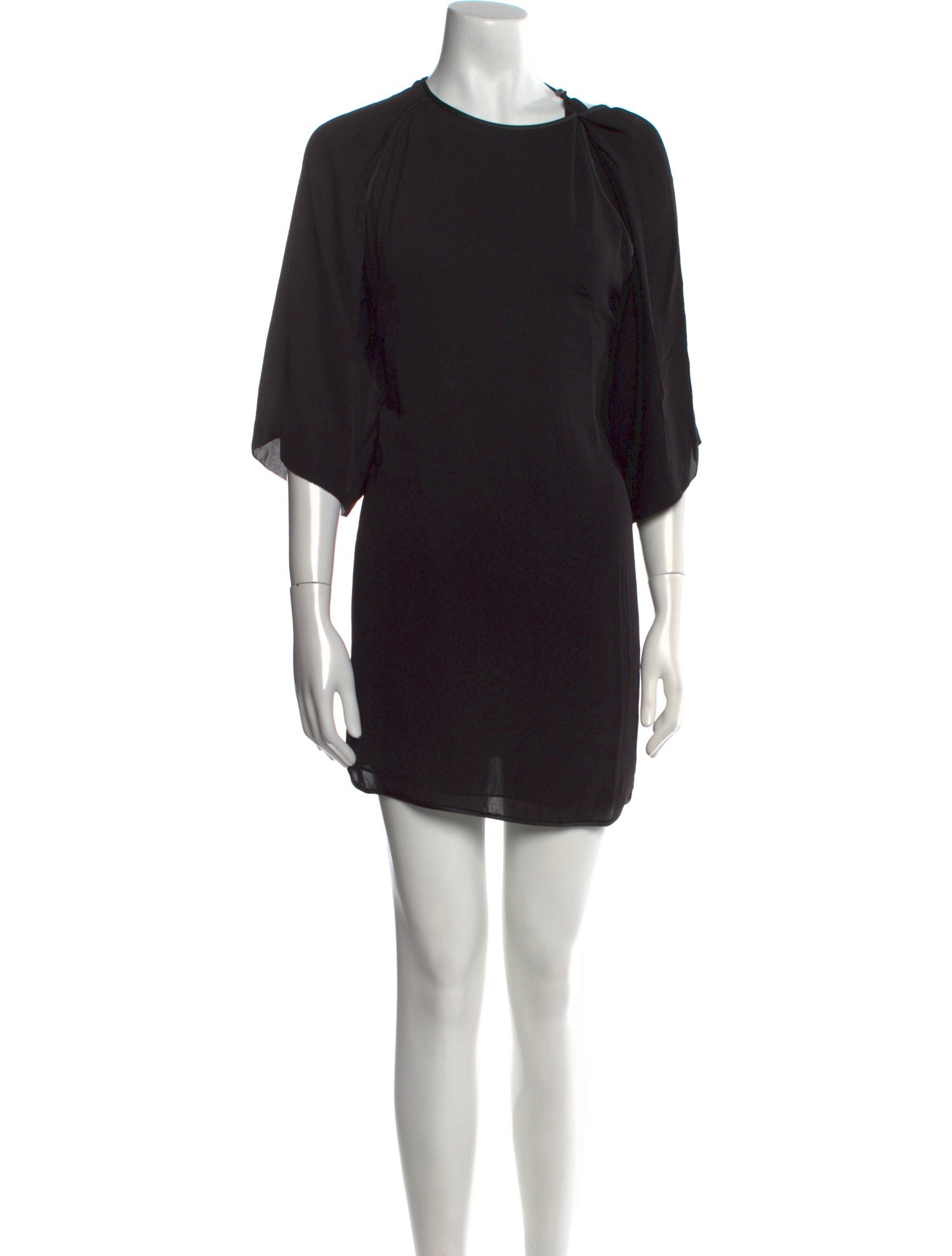 Halston Heritage Crew Neck Mini Dress