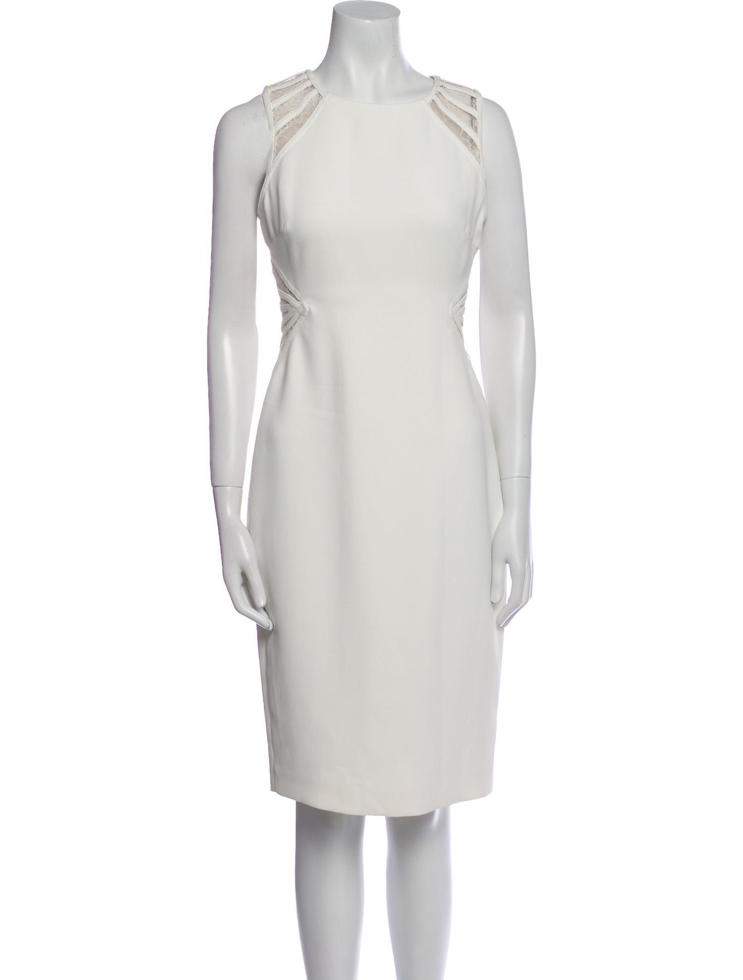 Halston Heritage Square Neckline Knee-Length Dress w/ Tags