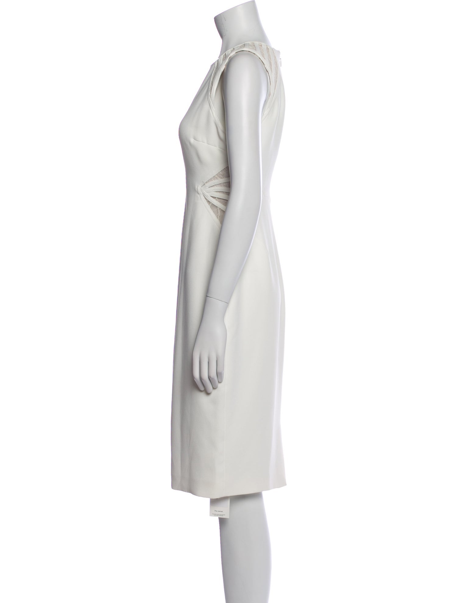 Halston Heritage Square Neckline Knee-Length Dress w/ Tags