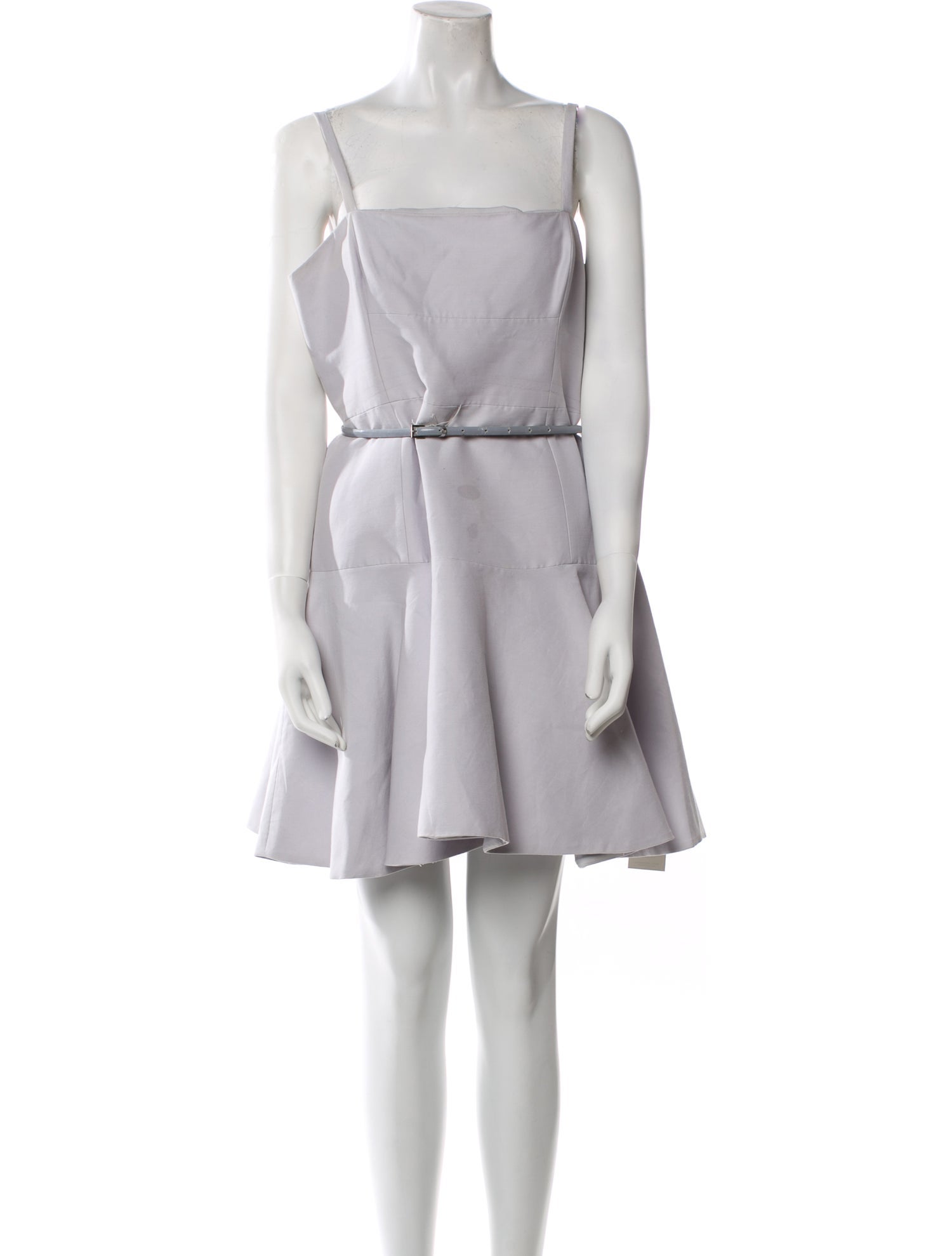 Halston Heritage Square Neckline Mini Dress