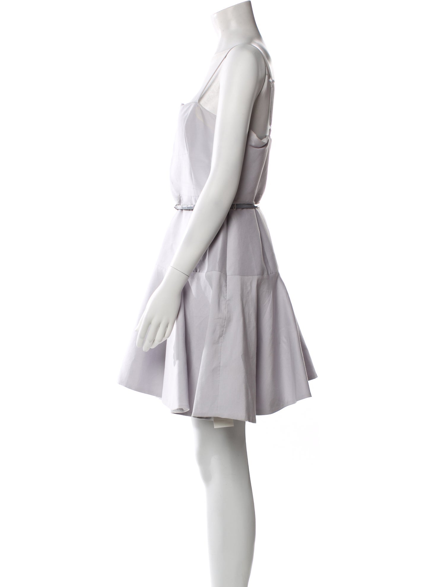 Halston Heritage Square Neckline Mini Dress