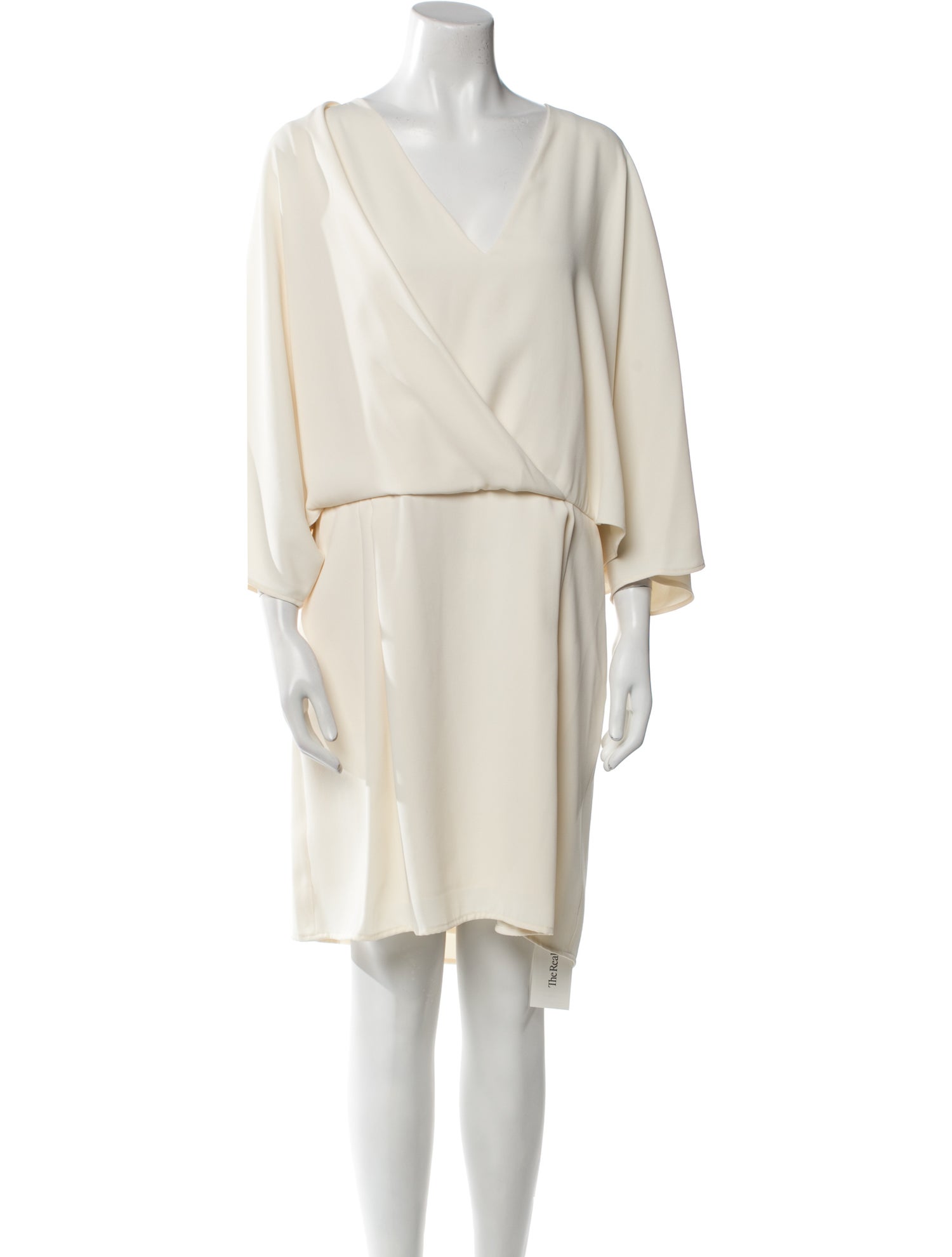 Halston Heritage V-Neck Knee-Length Dress w/ Tags