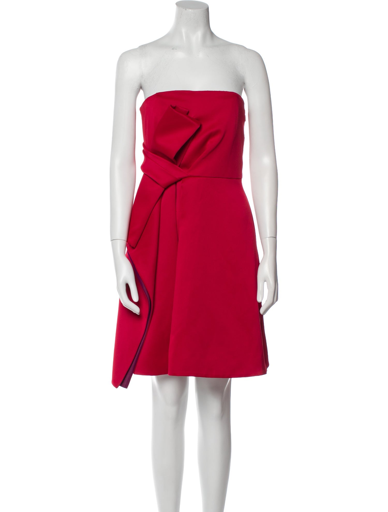 Halston Heritage Strapless Mini Dress