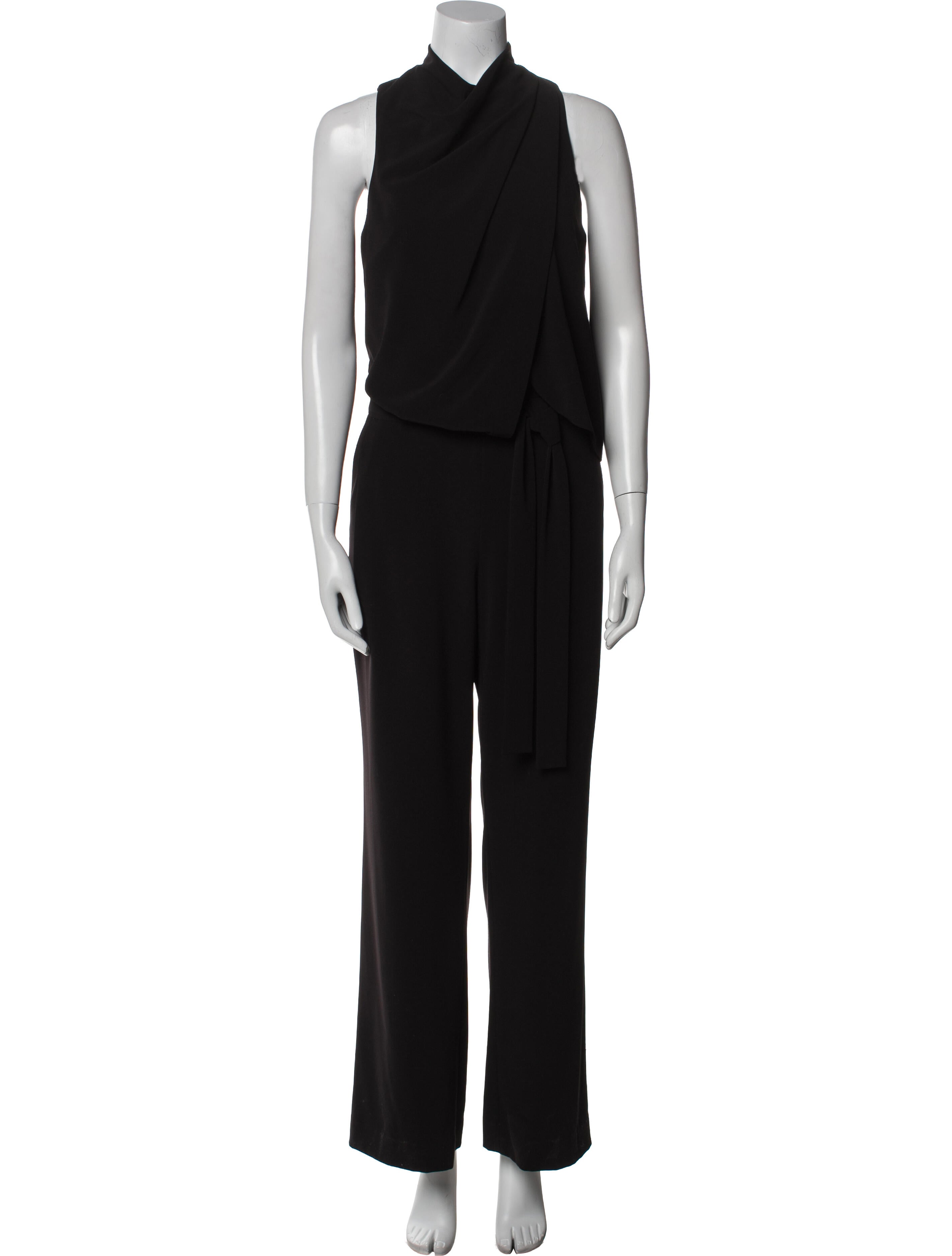Halston Heritage Mock Neck Jumpsuit