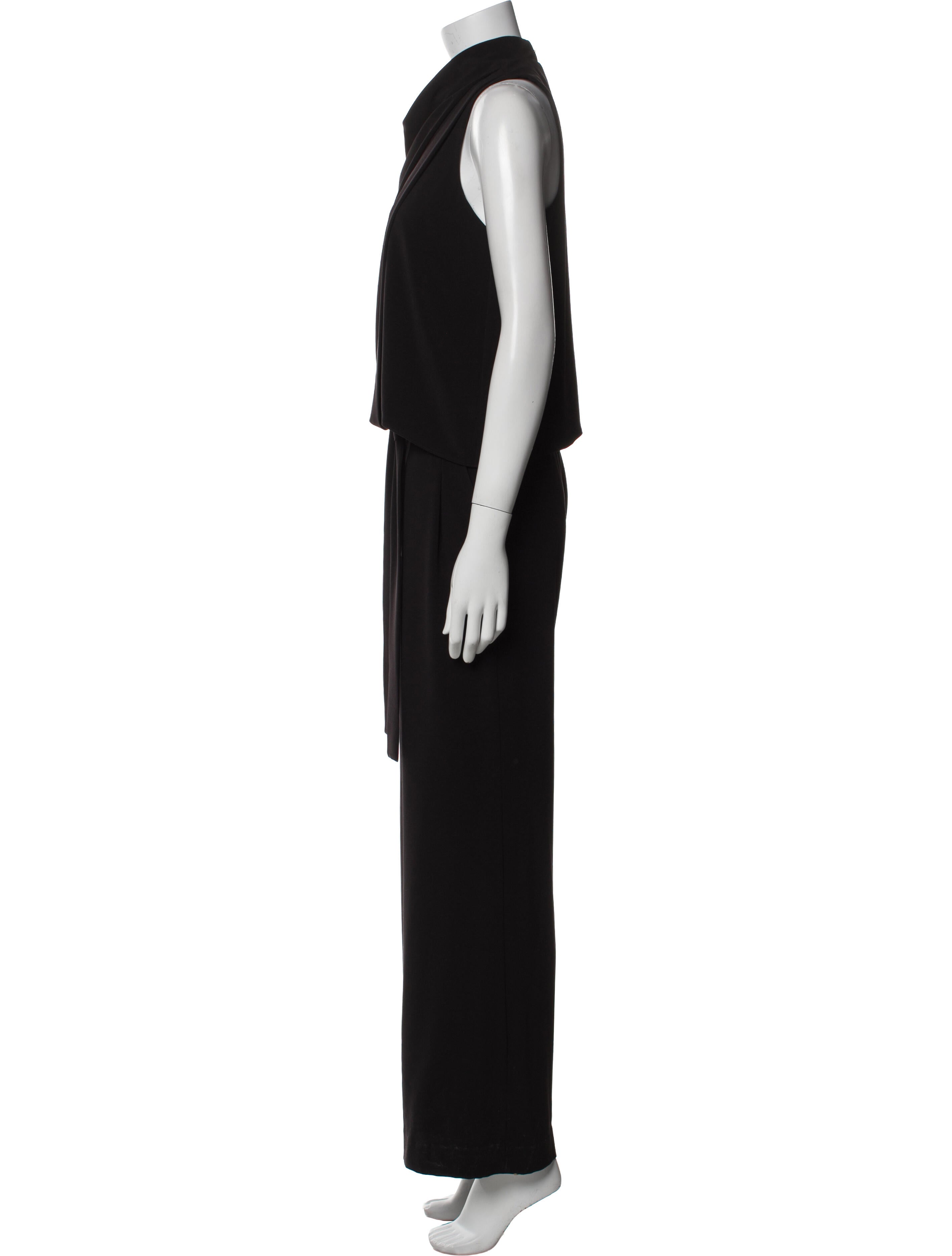 Halston Heritage Mock Neck Jumpsuit