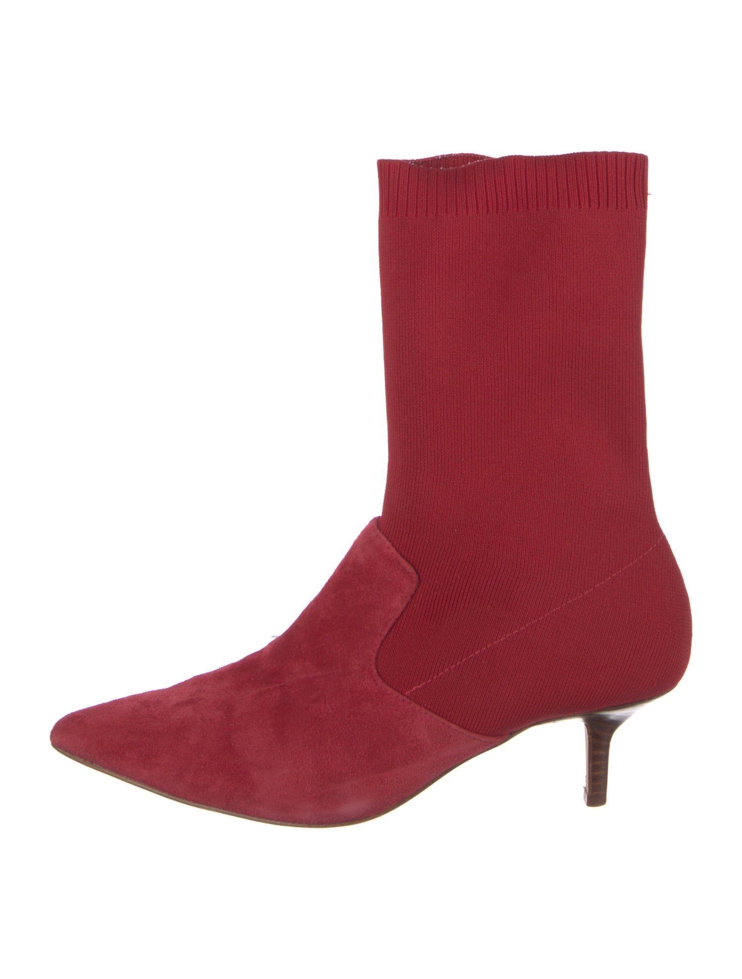 Halston Heritage Suede Sock Boots