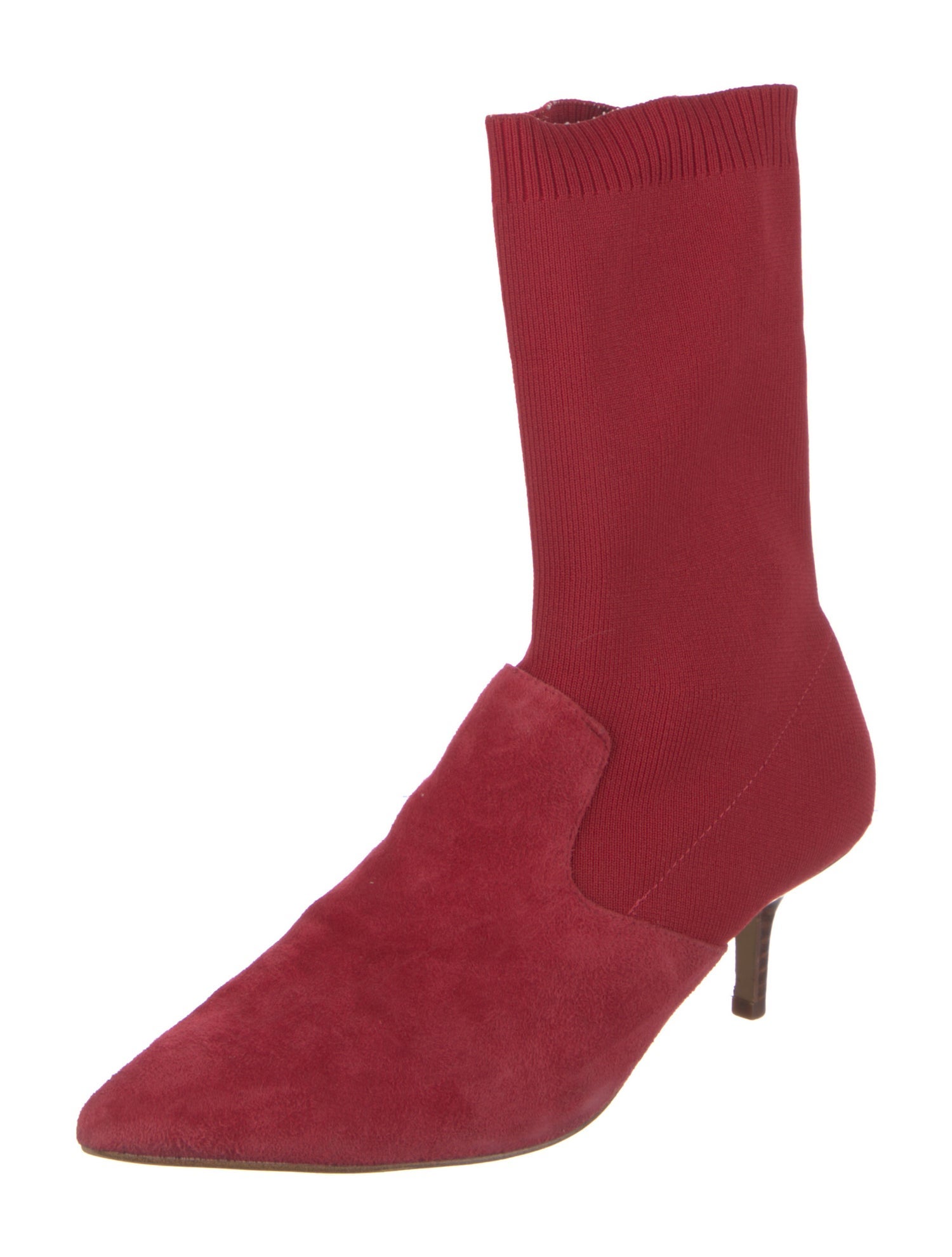 Halston Heritage Suede Sock Boots