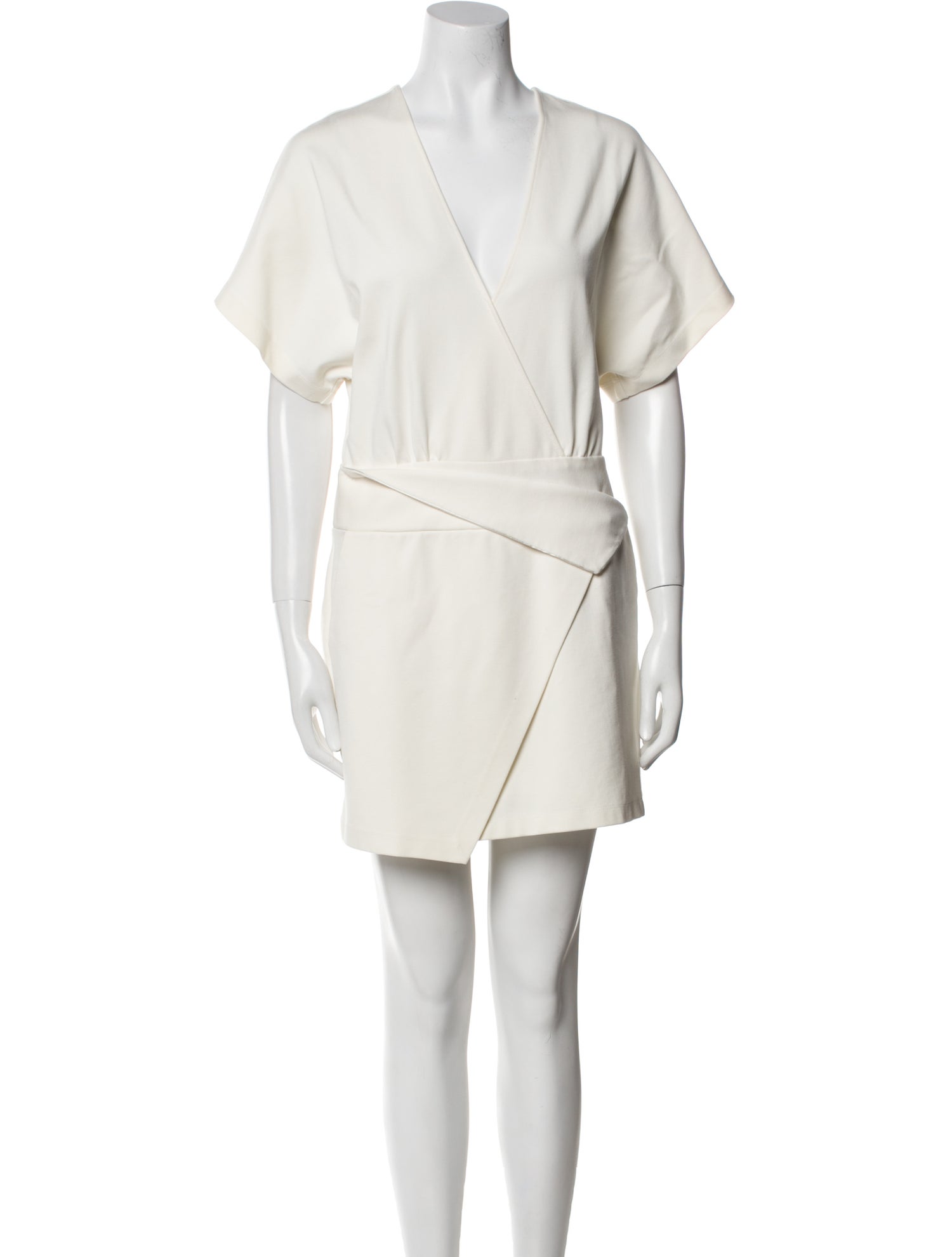 Halston Heritage V-Neck Mini Dress