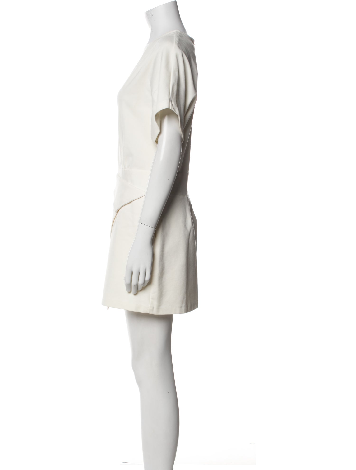 Halston Heritage V-Neck Mini Dress