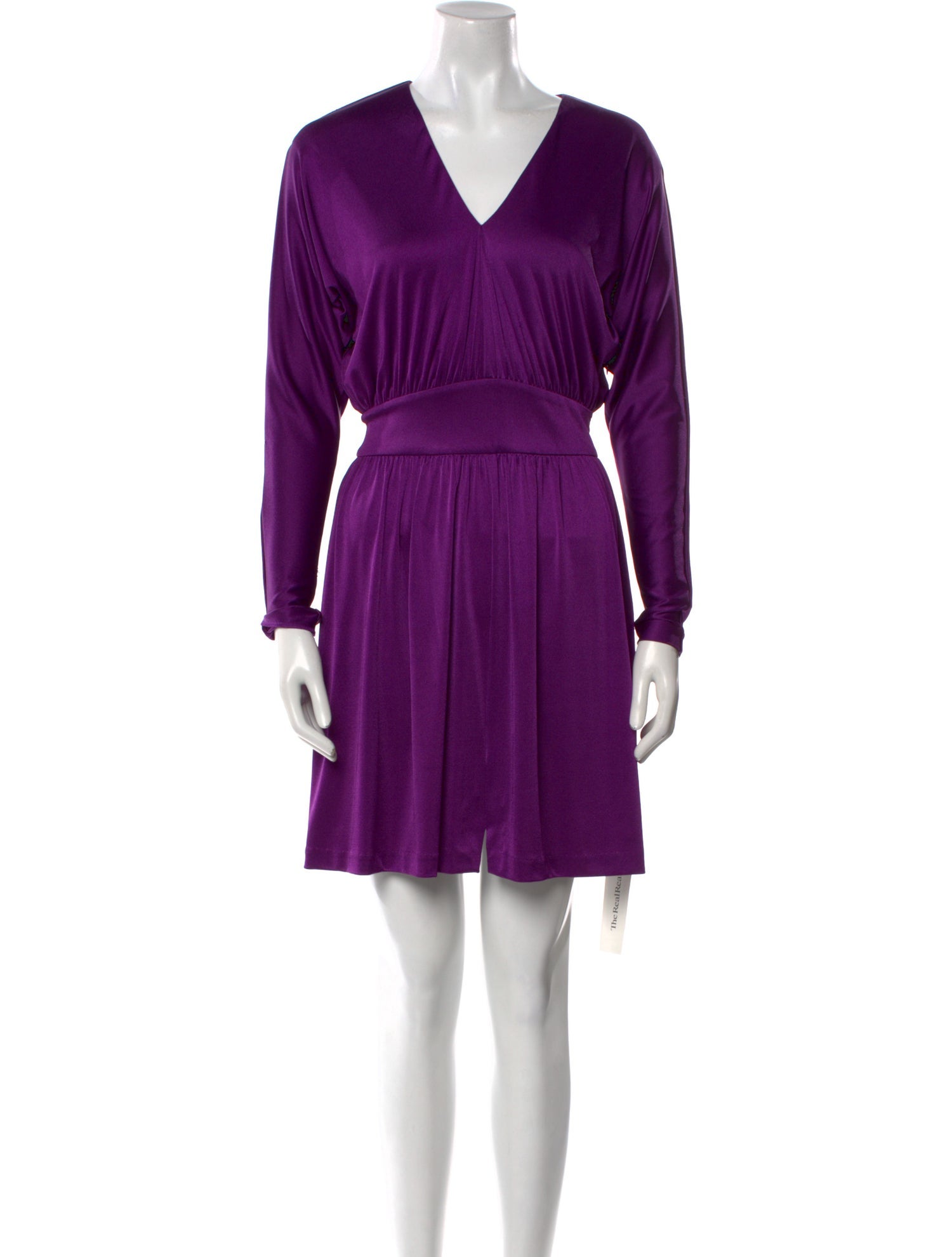 Halston Heritage V-Neck Mini Dress