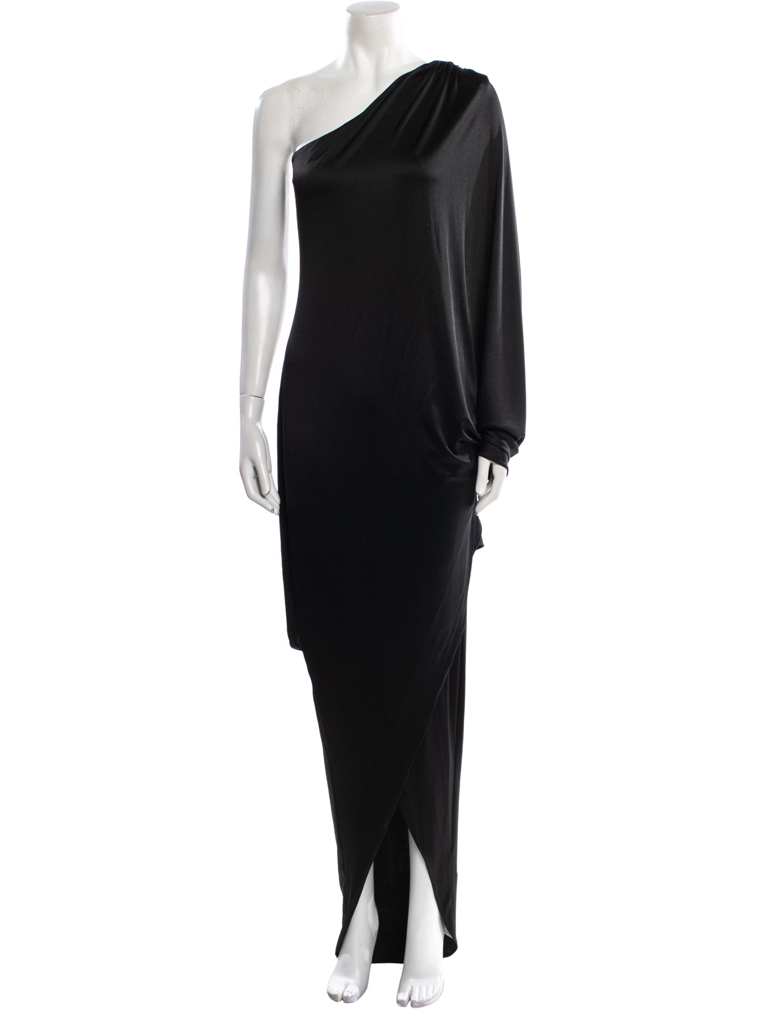 Halston Heritage One-Shoulder Long Dress