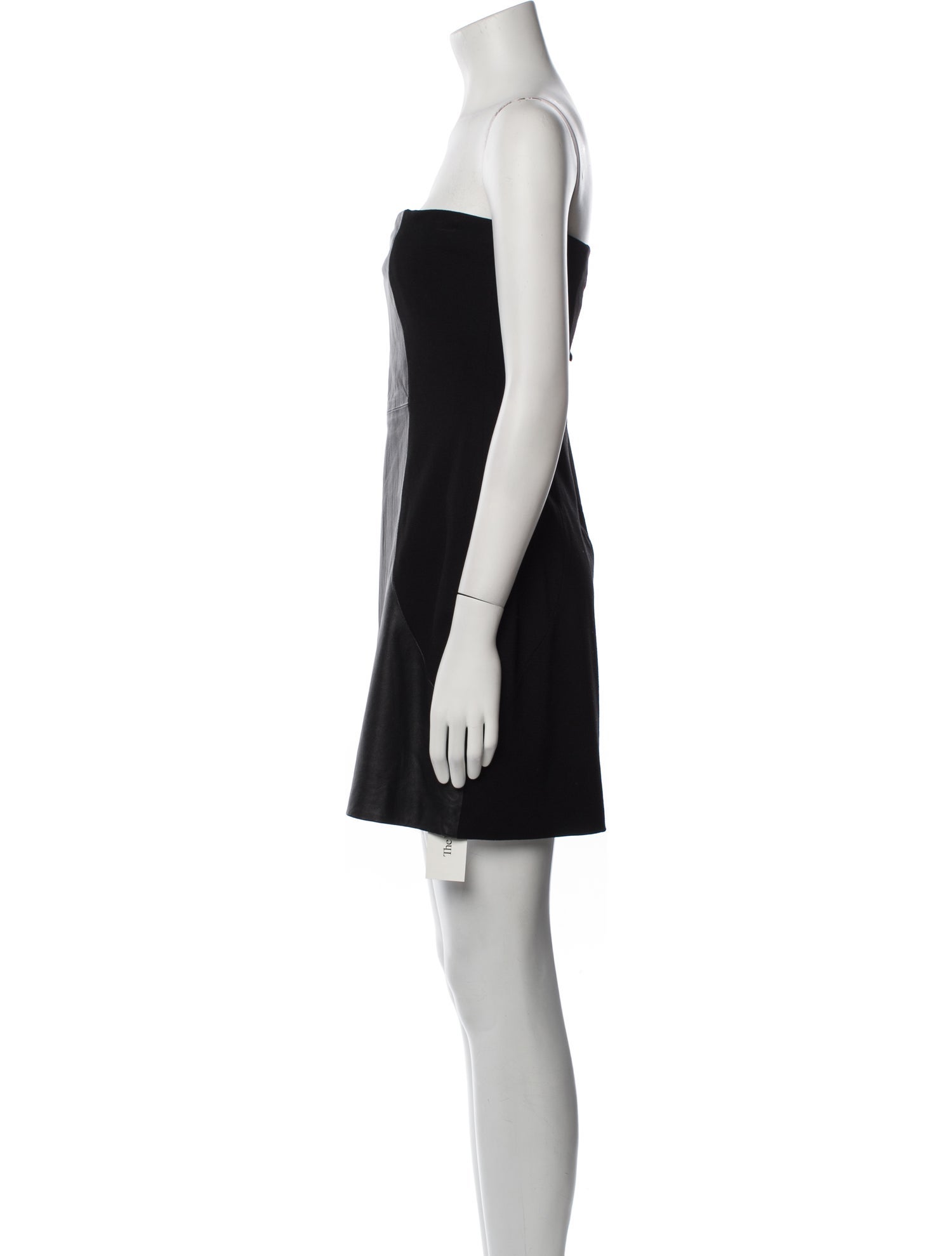 Halston Heritage Lamb Leather Mini Dress