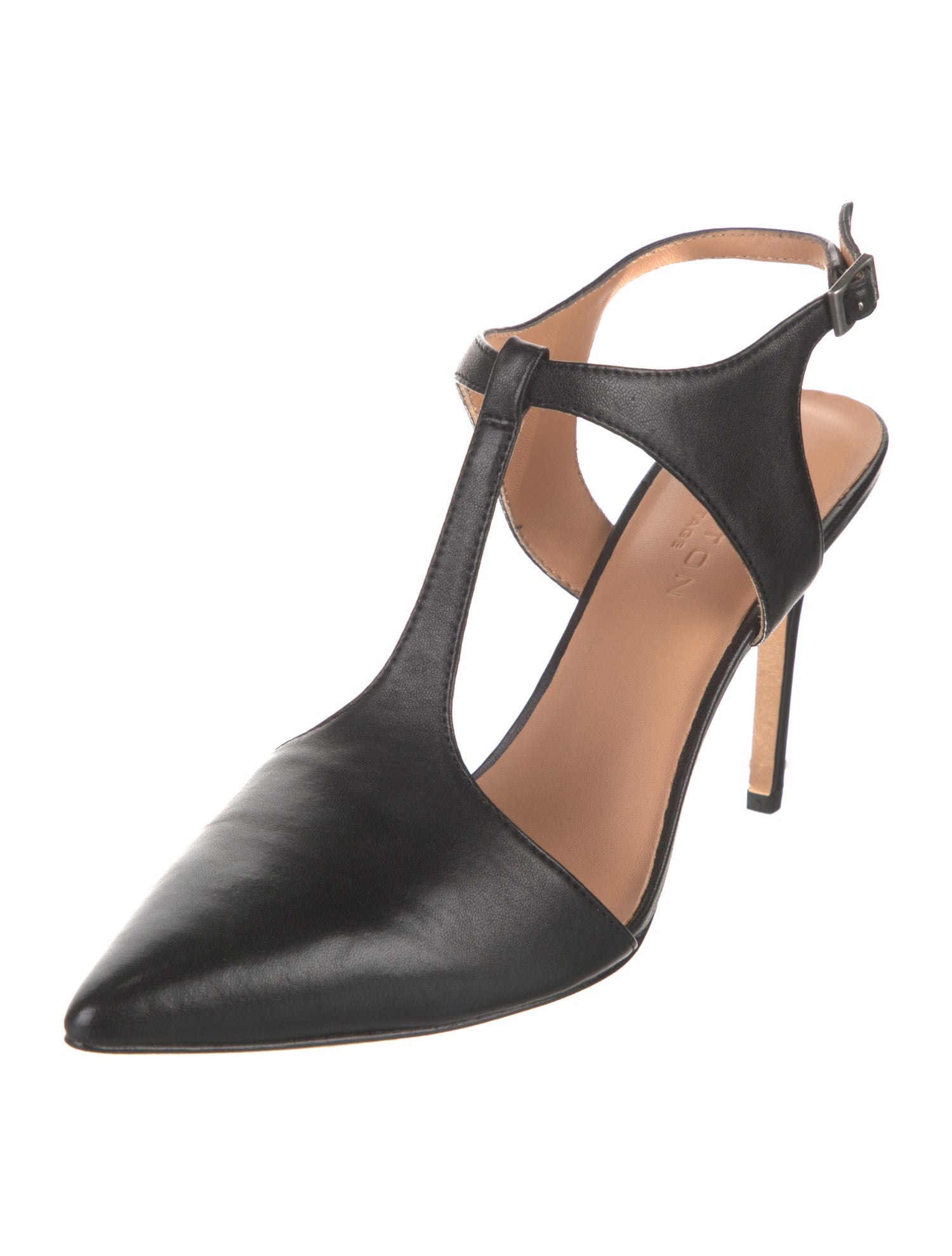 Halston Heritage Leather T-Strap Pumps w/ Tags