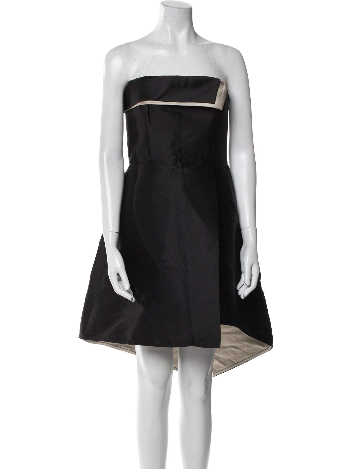 Halston Heritage Strapless Mini Dress
