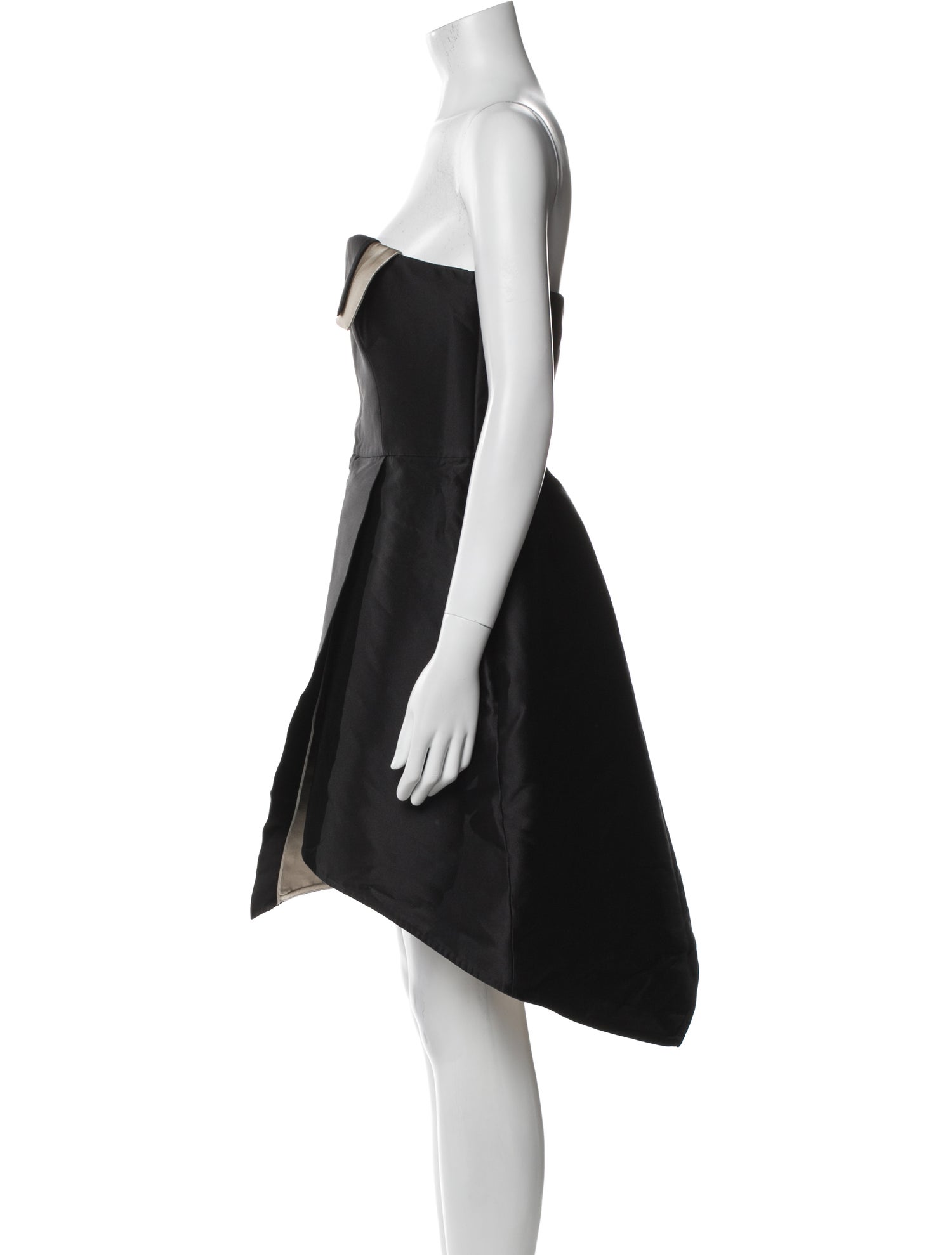 Halston Heritage Strapless Mini Dress