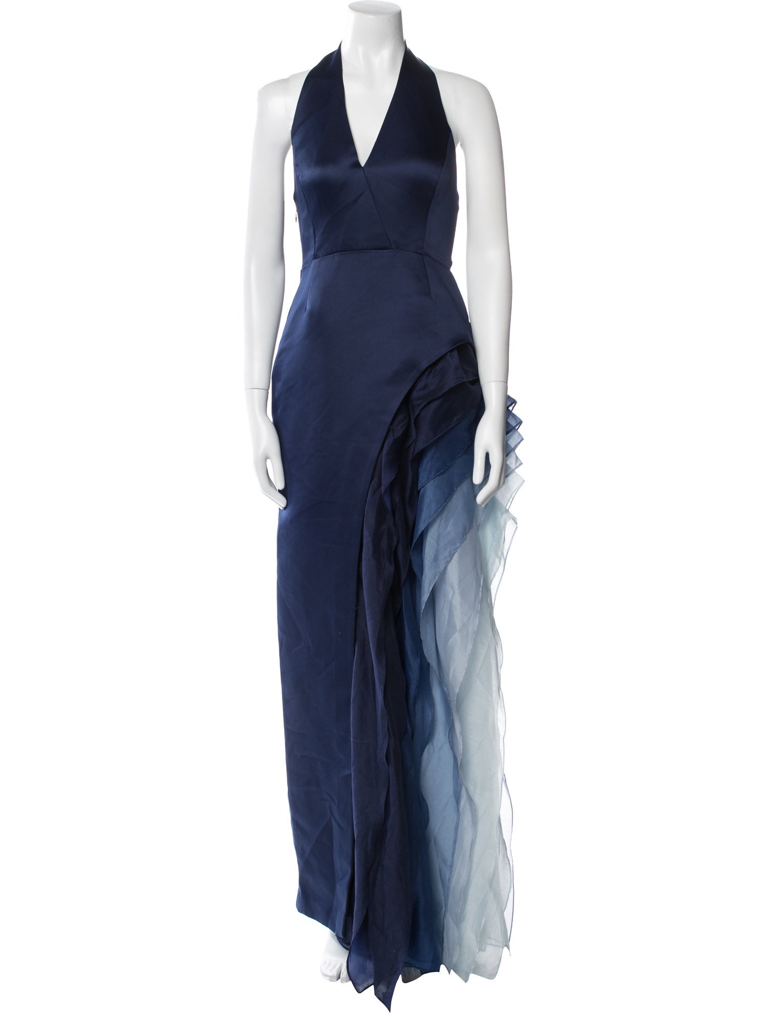 Halston Heritage Halterneck Long Dress