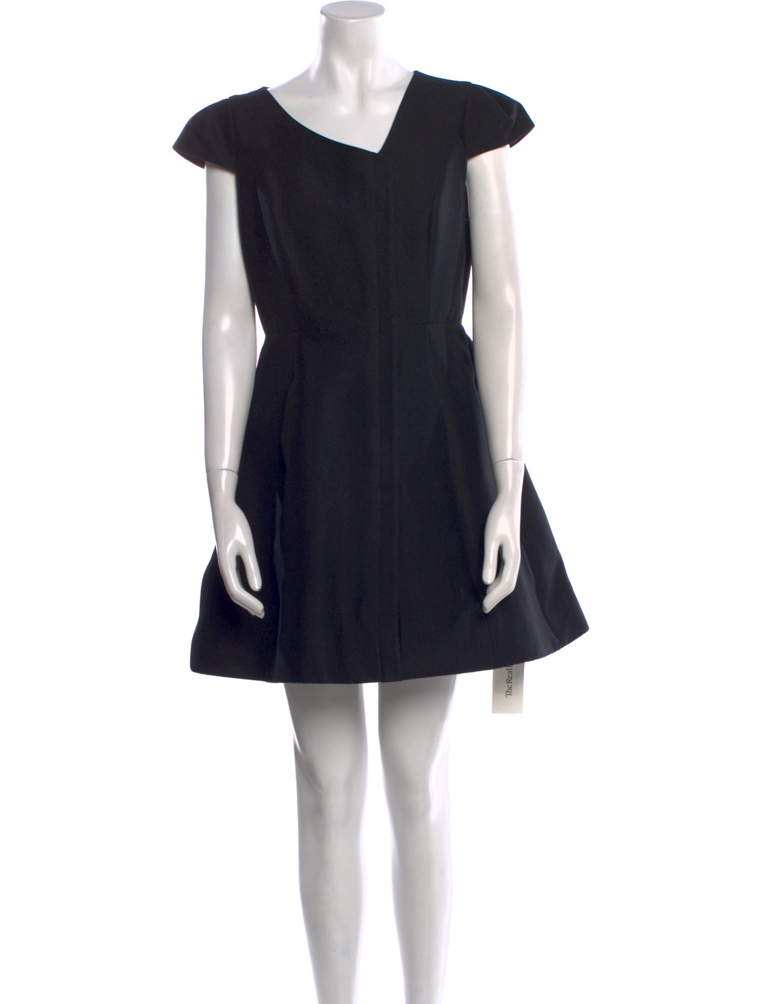Halston Heritage V-Neck Mini Dress