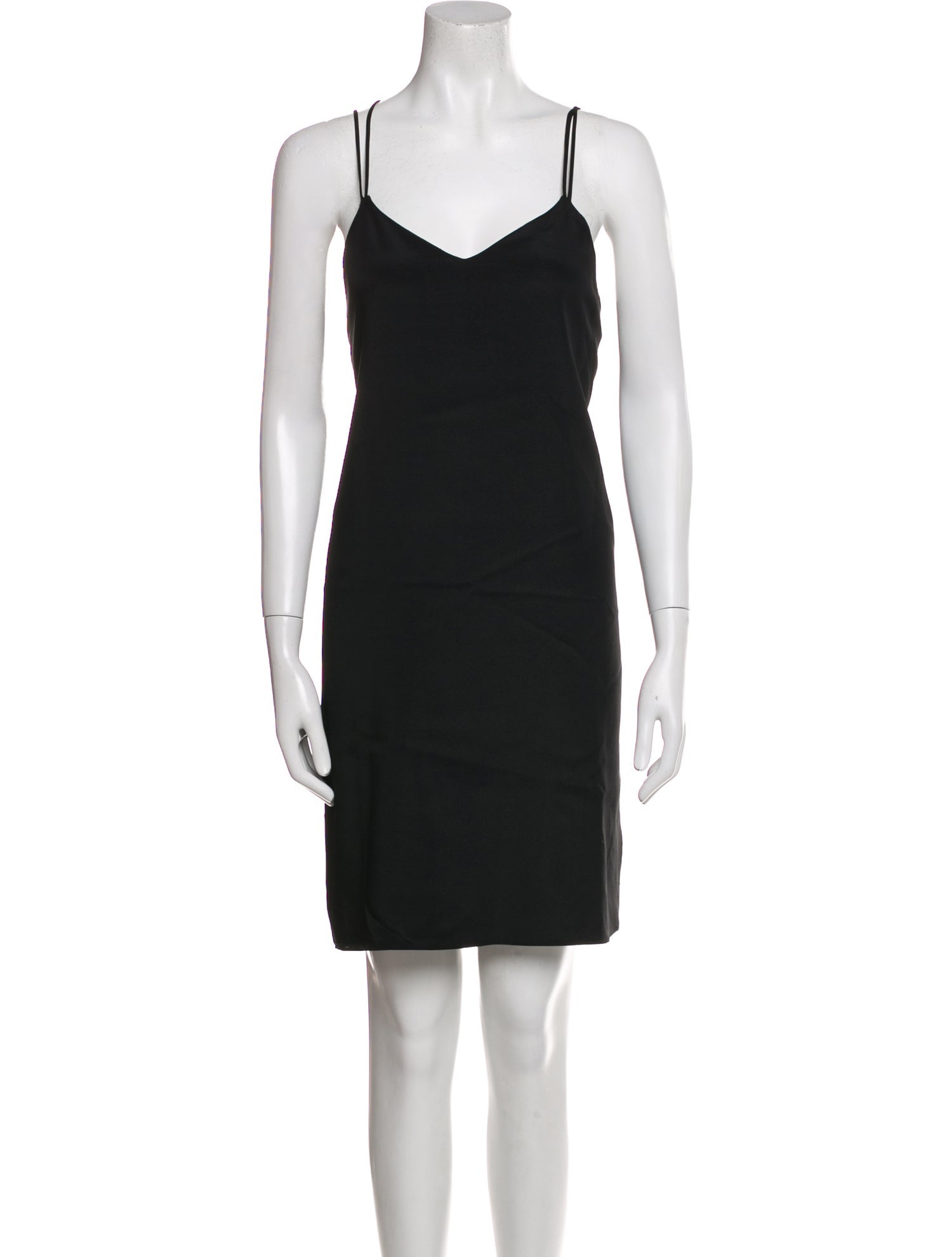 Halston Heritage V-Neck Knee-Length Dress