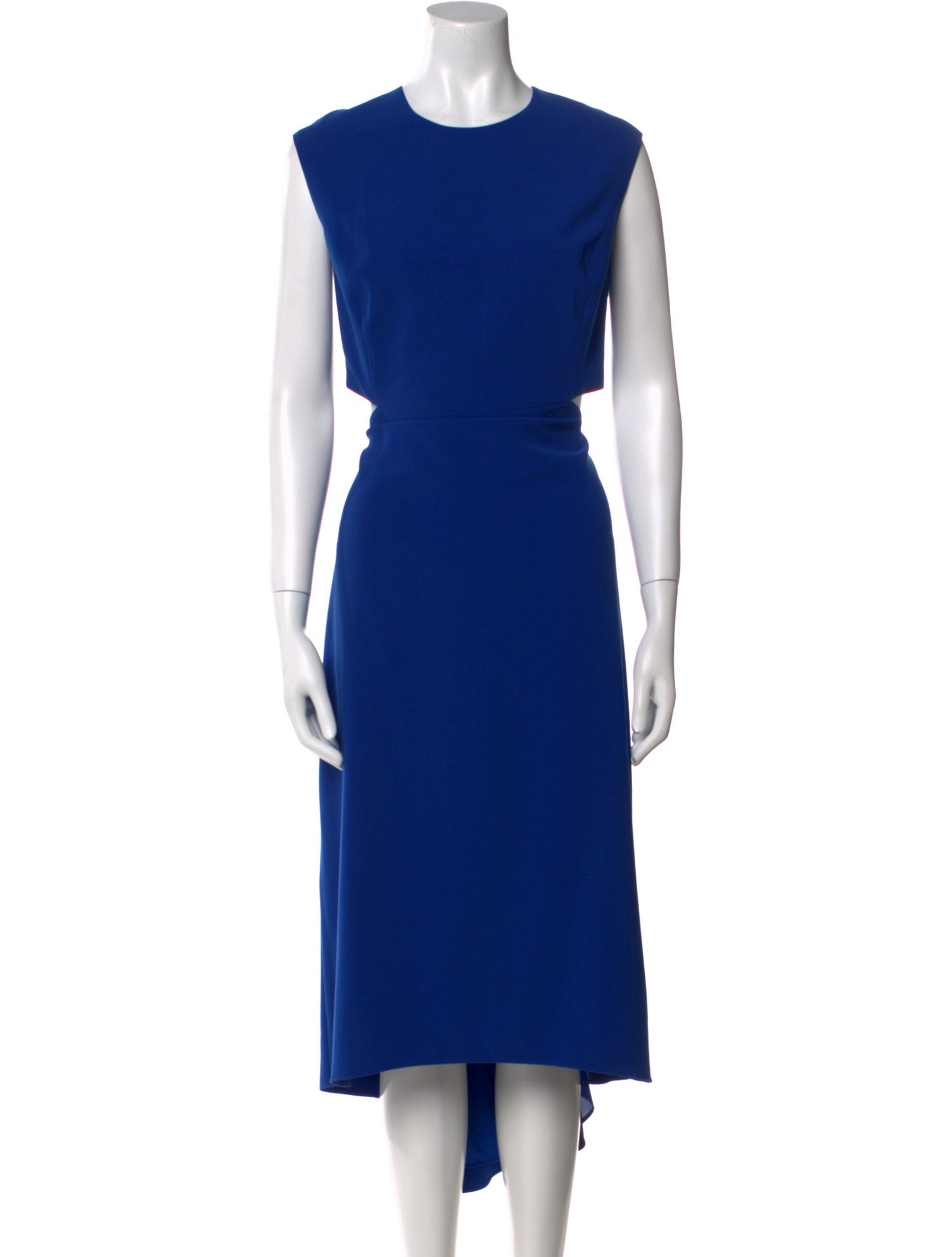 Halston Heritage Crew Neck Long Dress