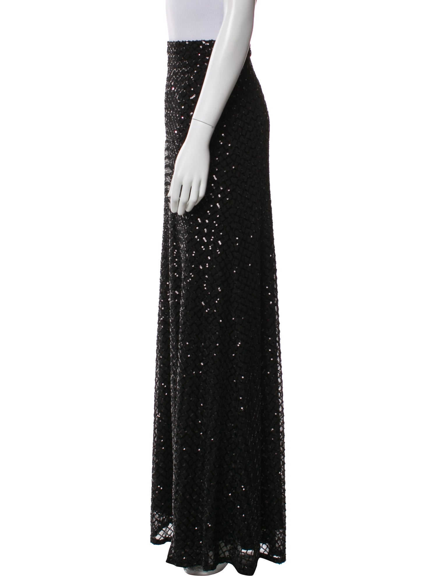 Halston Heritage Sequin Embellishments Long Skirt