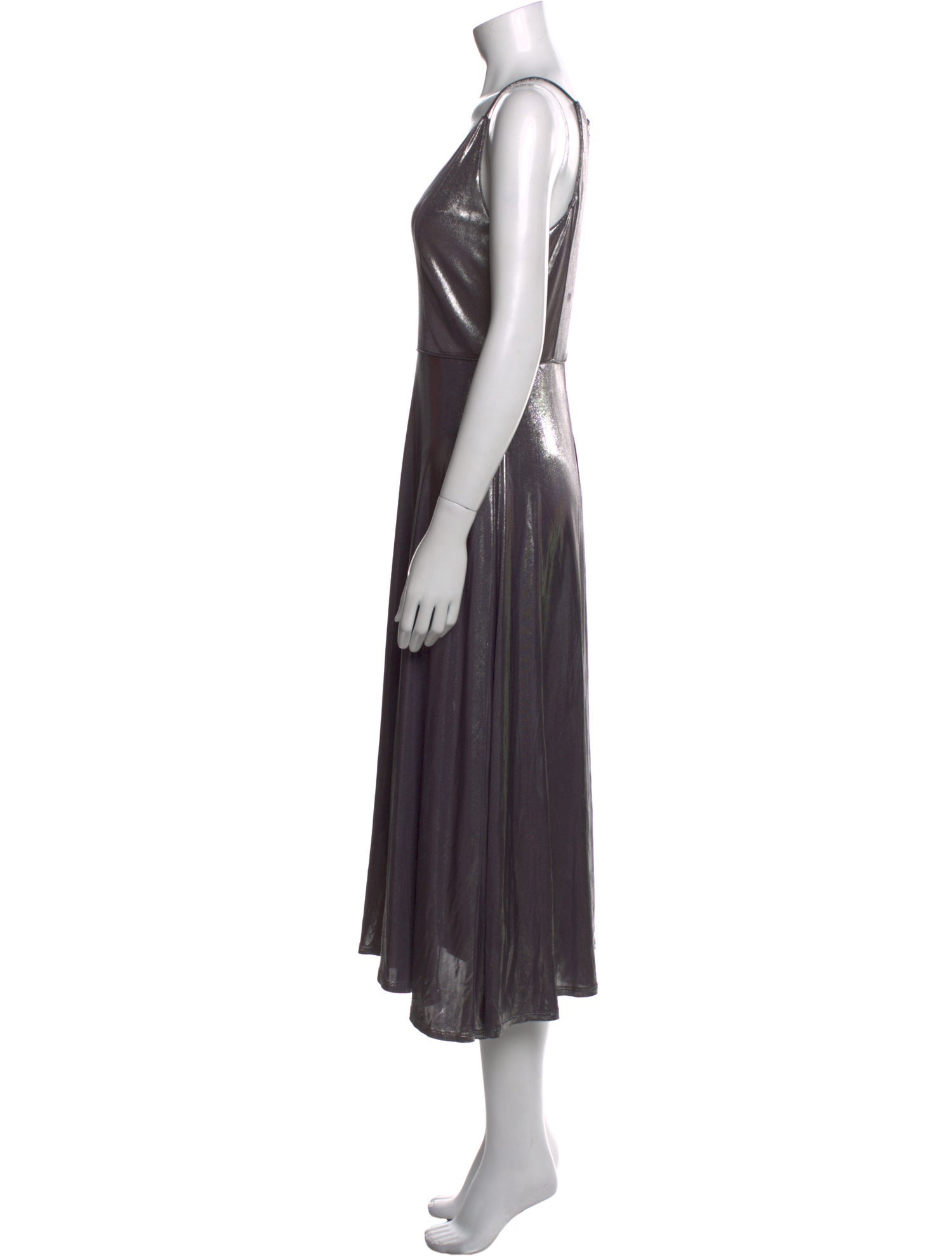 Halston Heritage V-Neck Long Dress