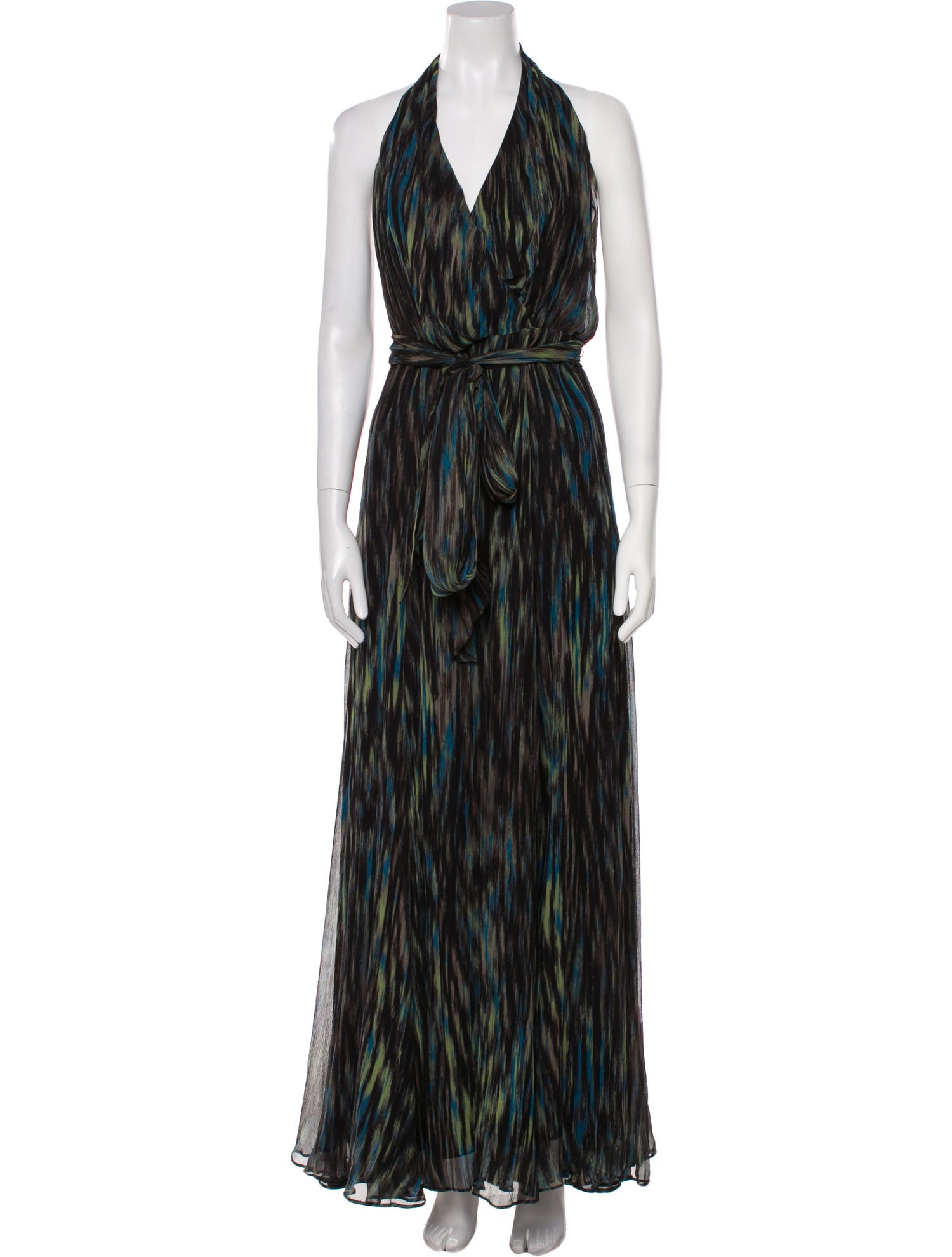 Halston Heritage Silk Long Dress