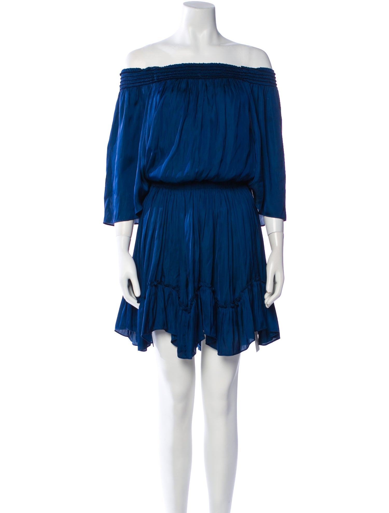 Halston Heritage Off-The-Shoulder Mini Dress