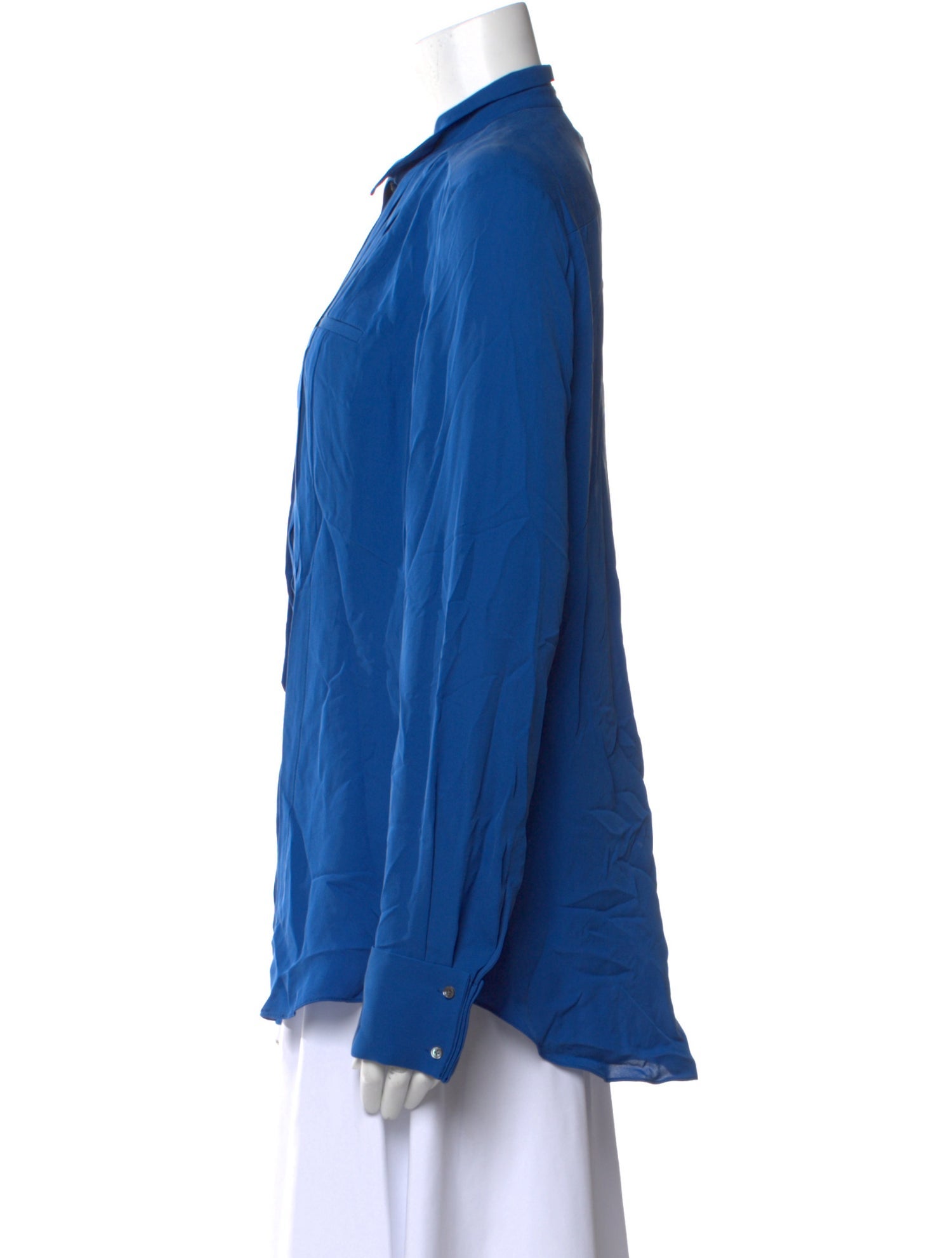 Halston Heritage Silk Mock Neck Blouse w/ Tags