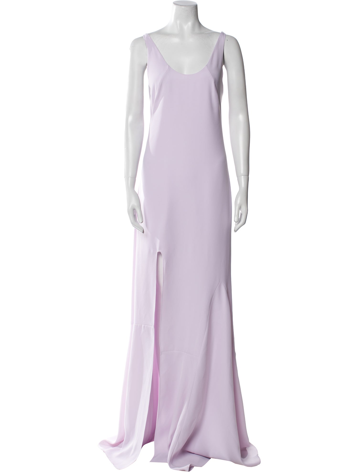 Halston Heritage Scoop Neck Long Dress