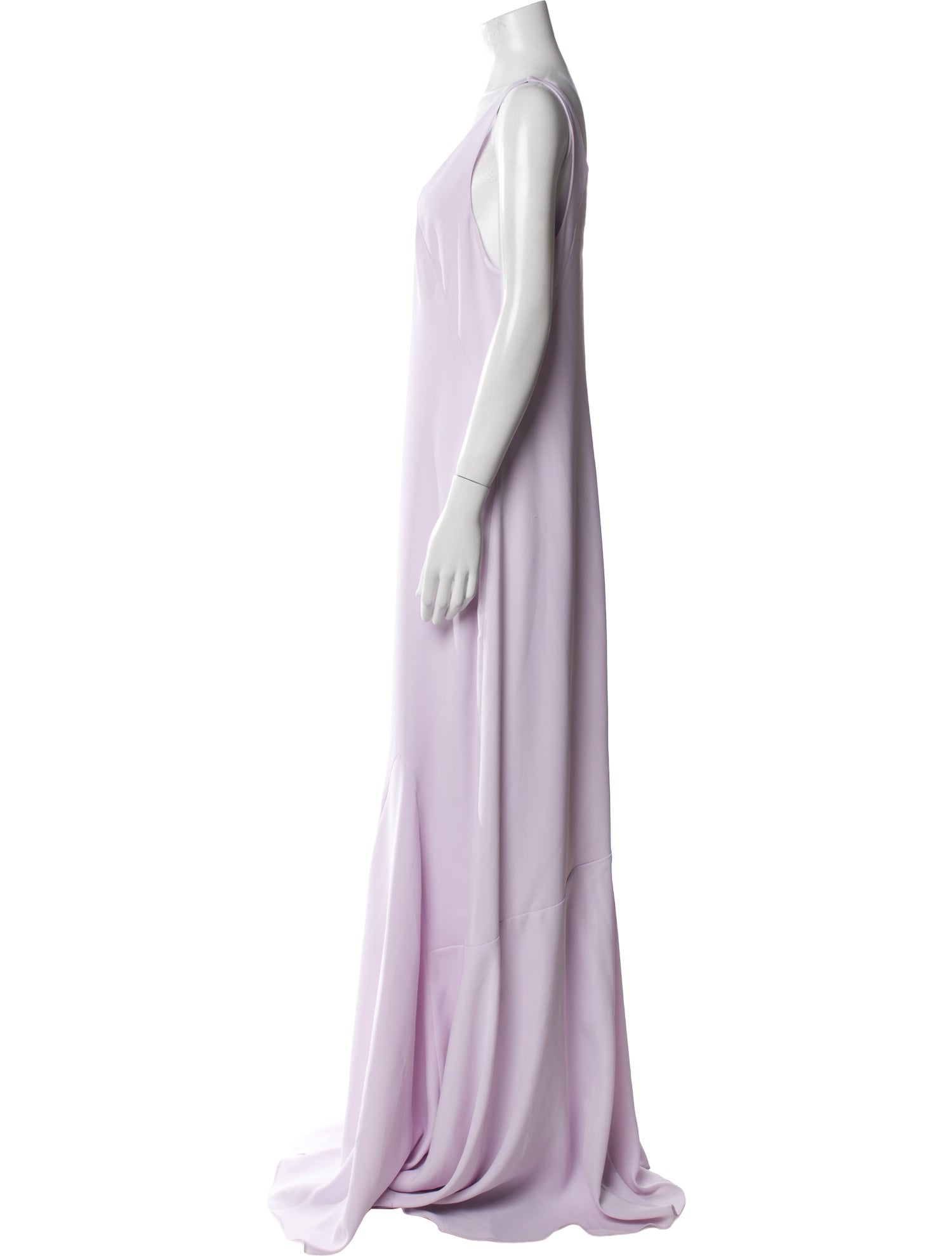 Halston Heritage Scoop Neck Long Dress