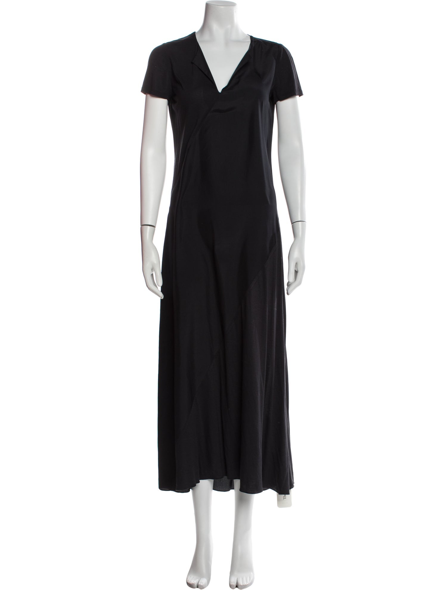 Halston Heritage V-Neck Long Dress