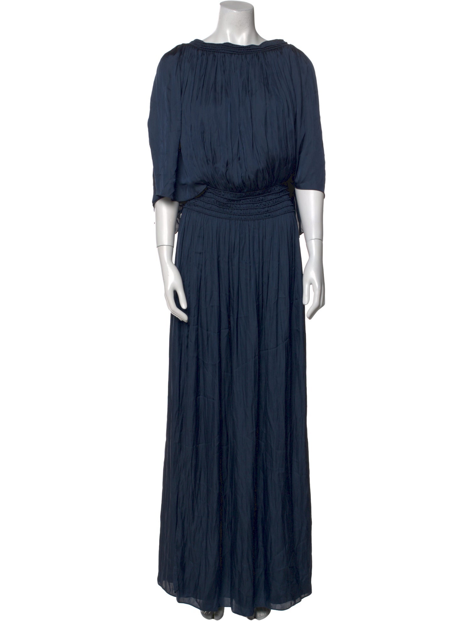 Halston Heritage Scoop Neck Long Dress