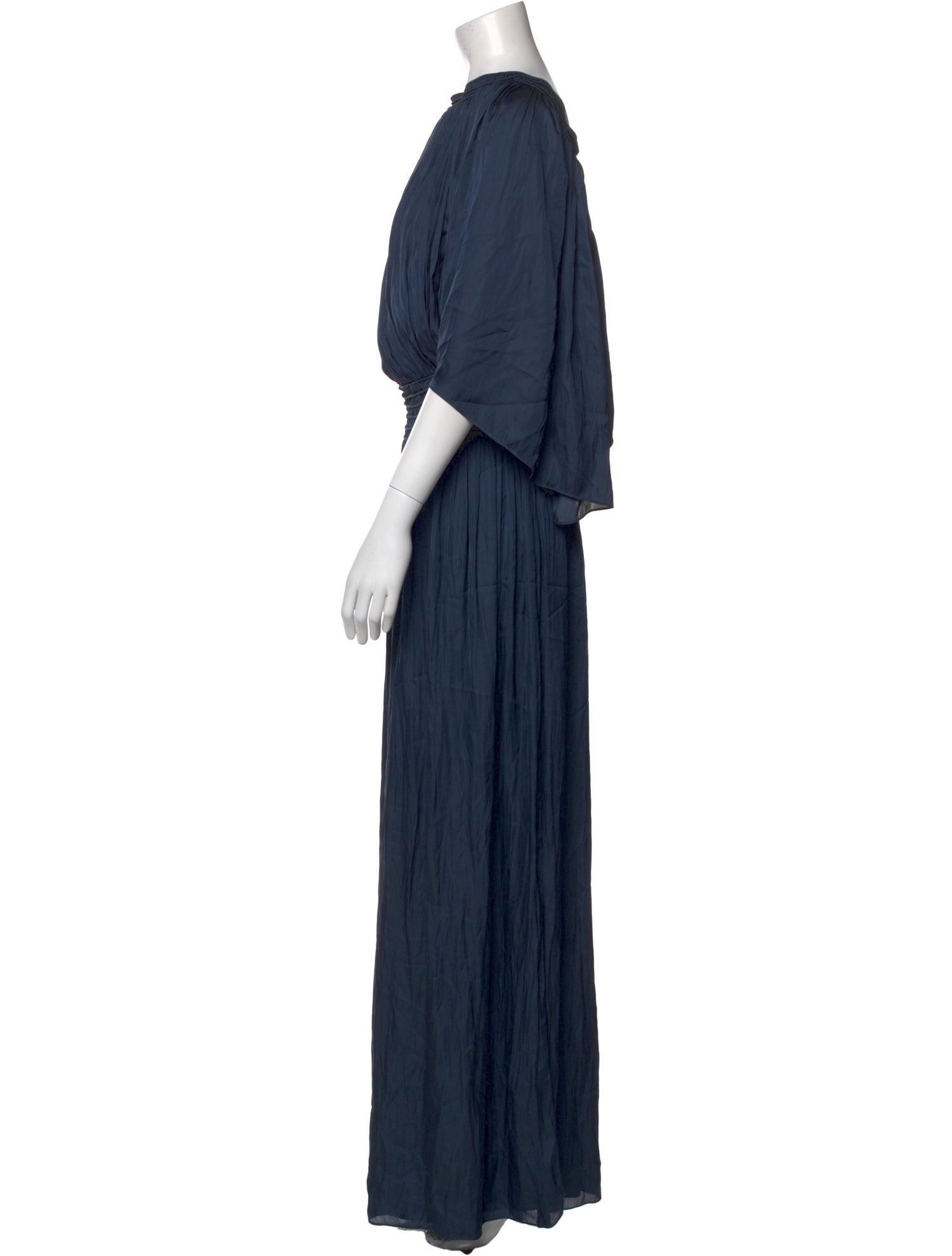 Halston Heritage Scoop Neck Long Dress