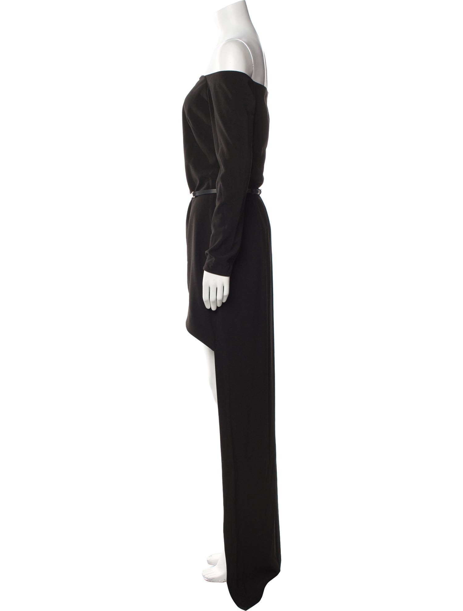 Halston Heritage Off-The-Shoulder Long Dress