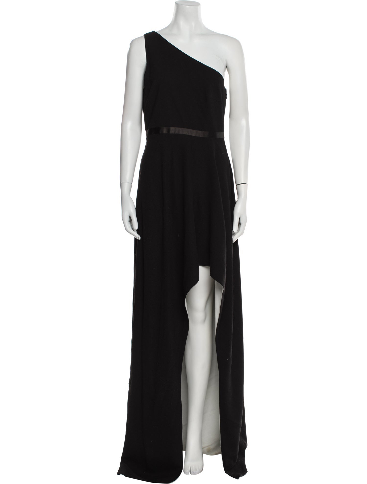 Halston Heritage One-Shoulder Long Dress
